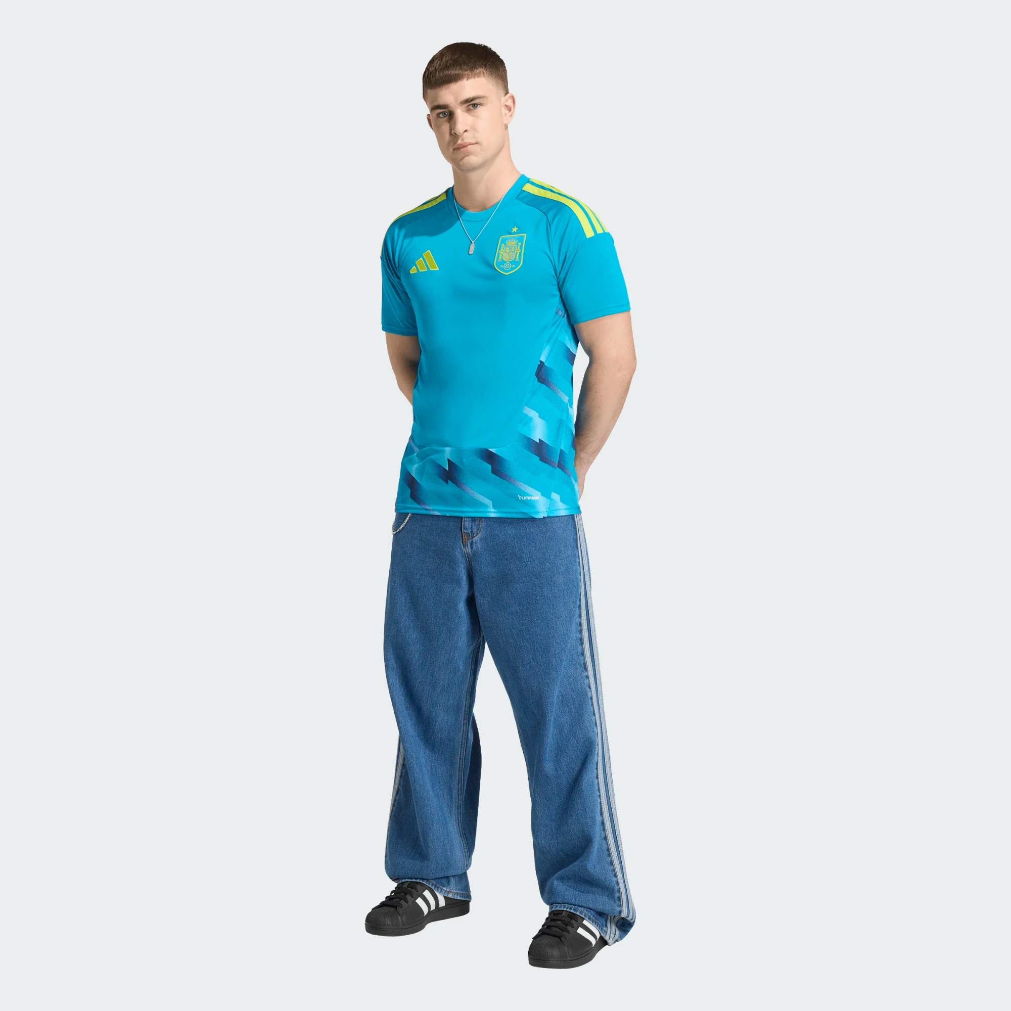 ADIDAS SPAIN 26 HOME GOALKEEPER SHORT SLEEVE JERSEY