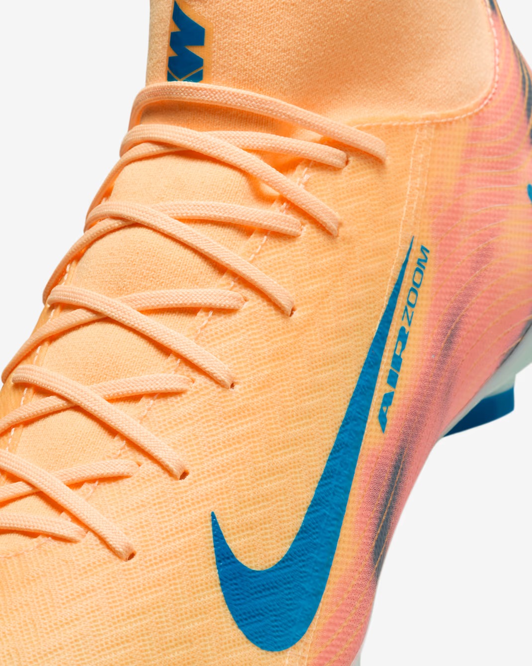 NIKE ZOOM MERCURIAL SUPERFLY 10 ACADEMY KM FG/MG MELON TINT/IGLOO/NEO TURQUOISE