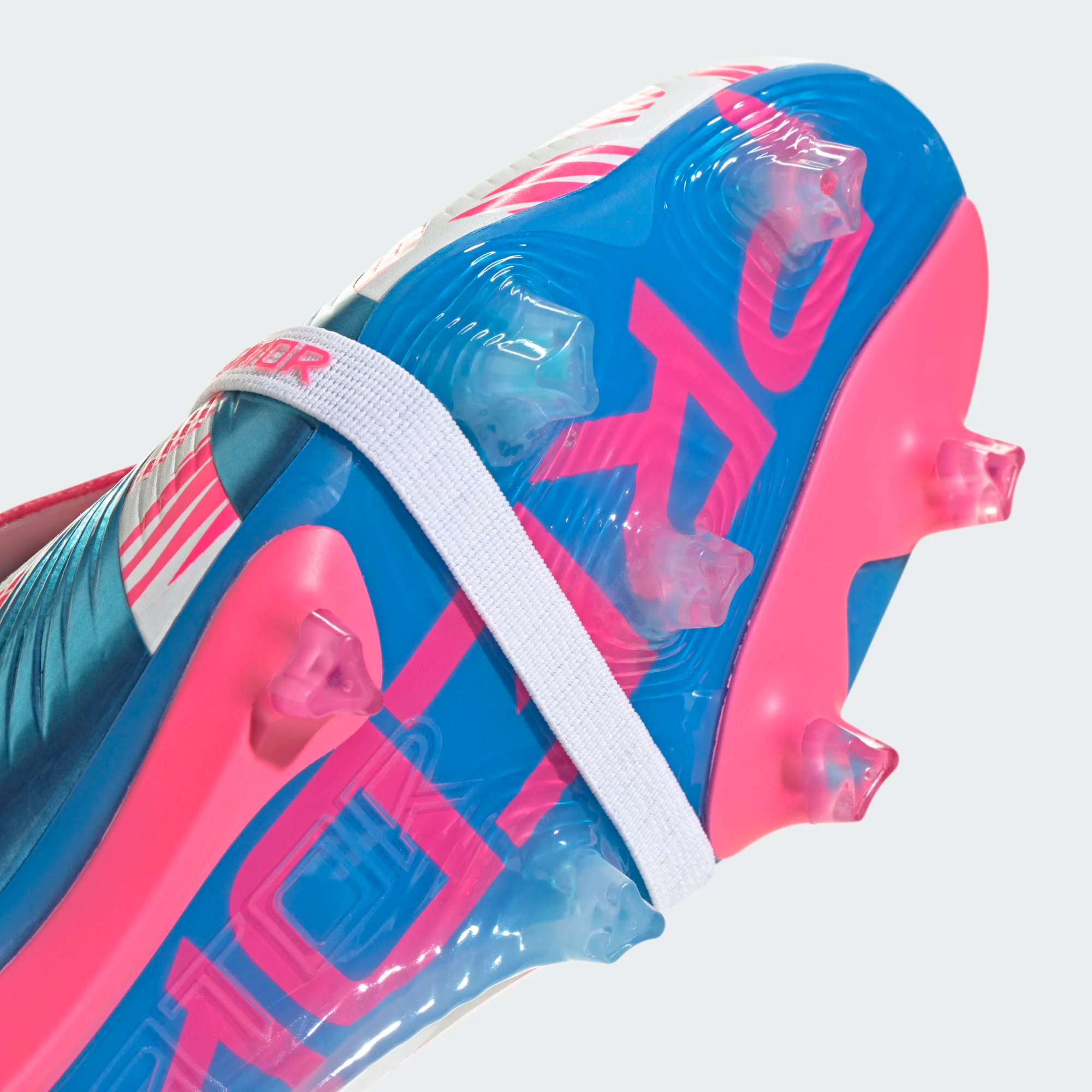 ADIDAS PREDATOR ELITE FT FG WHITE/SOLAR BLUE/SOLAR PINK | UK 10
