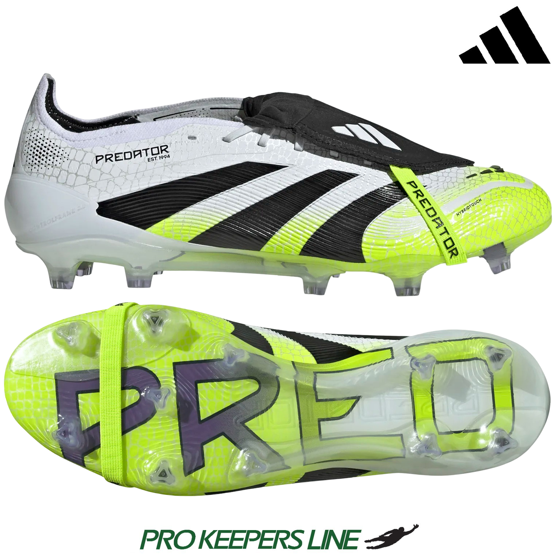 ADIDAS PREDATOR ELITE FT FG WHITE/BLACK/LUCID LEMON