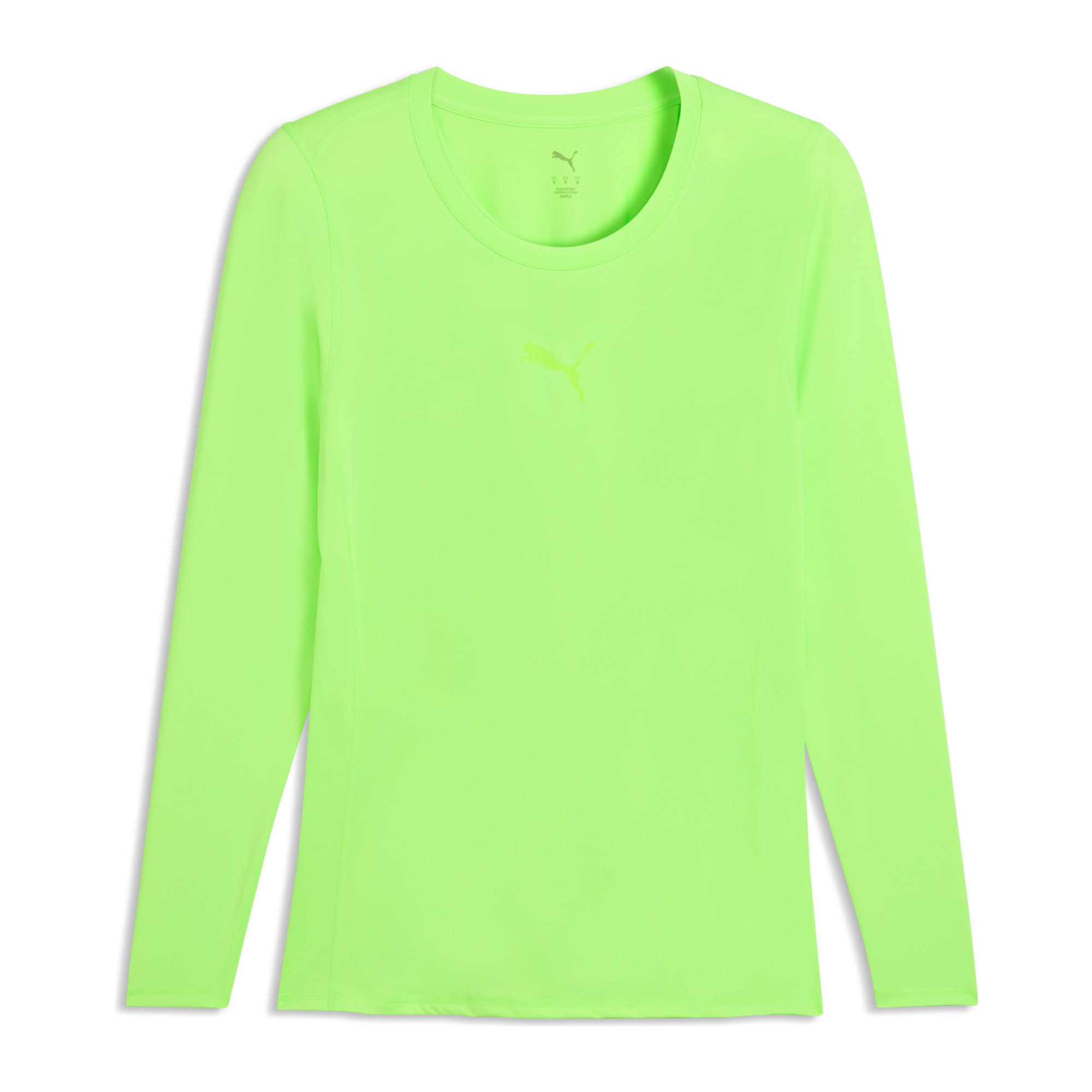 PUMA teamLIGA26 BASELAYER TEE LS GREEN GLARE
