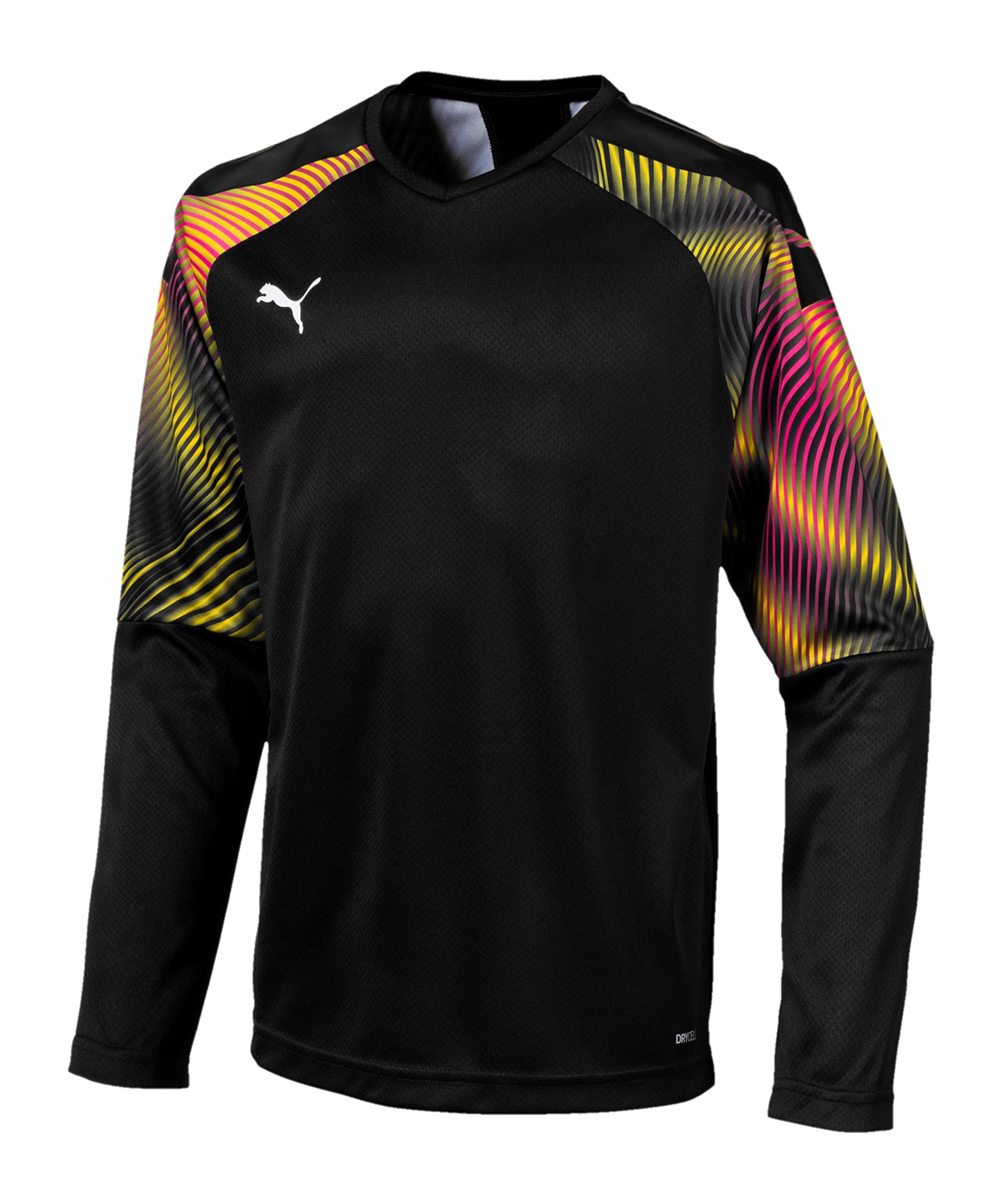 PUMA CUP GK JERSEY LS CYBER YELLOW-PUMA BLACK JUNIOR