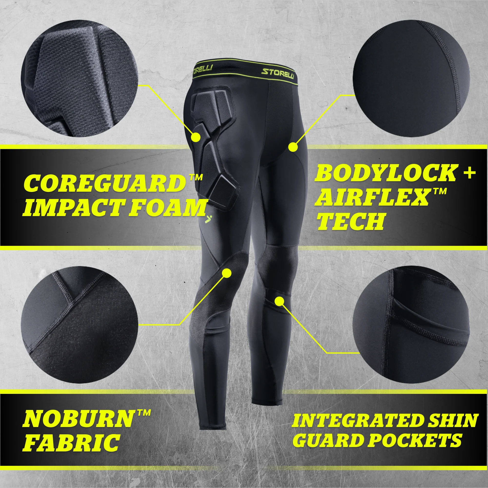 STORELLI BODYSHIELD GK LEGGINGS (PADDED)