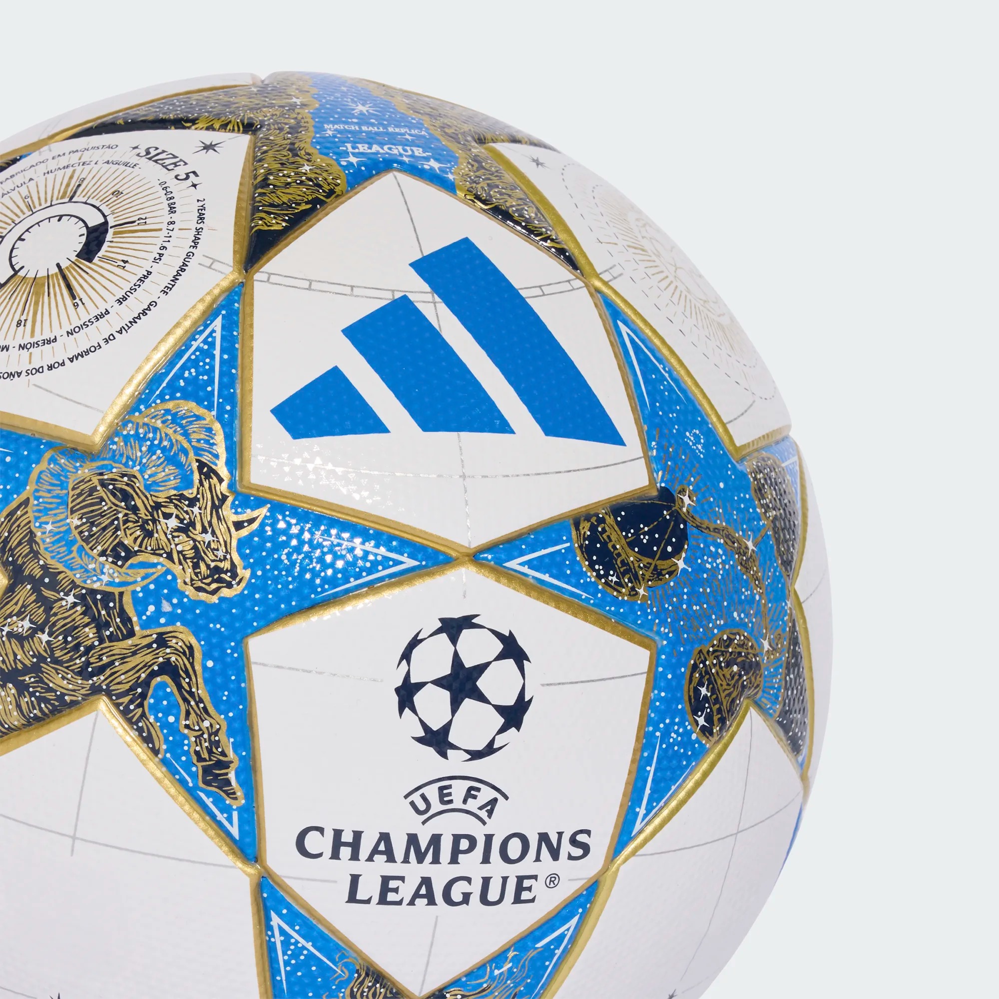 ADIDAS UCL LEAGUE WHITE/DARK BLUE/PANTON/GOLD METALLIC