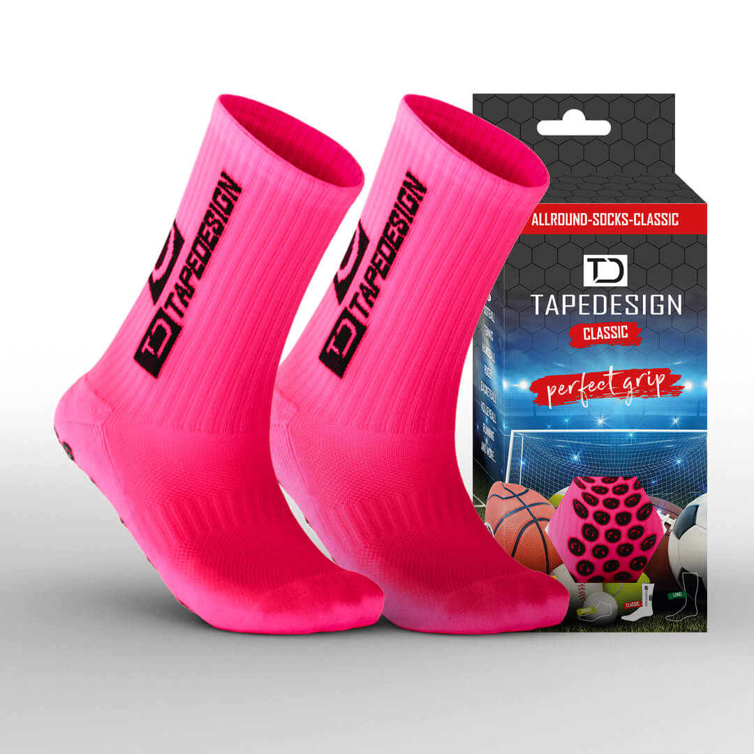 TAPEDESIGN ALLROUND SOCKS CLASSIC NEON PINK