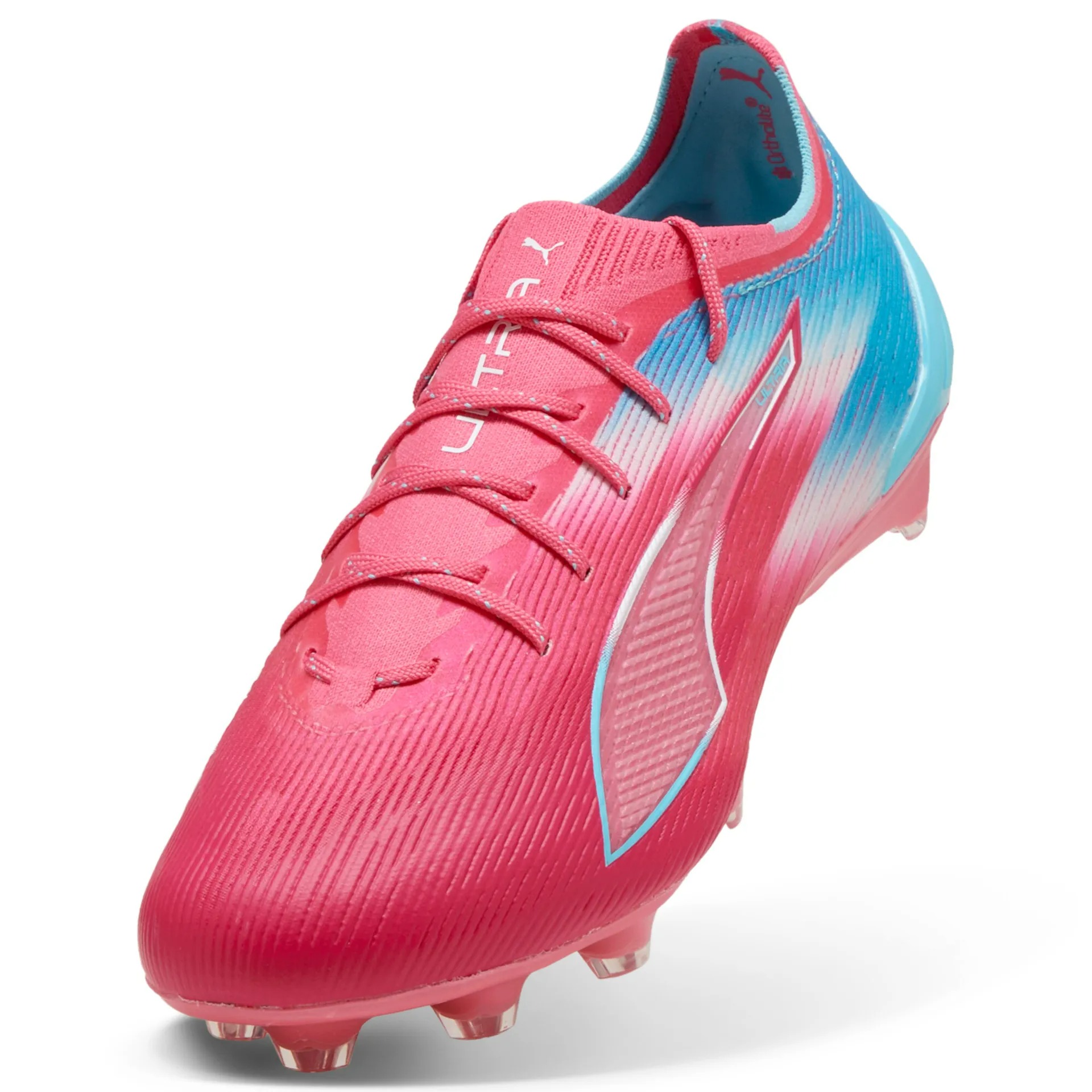puma__pum-108763-01__sideview04.jpg PUMA ULTRA 6 ULTIMATE RE-CHARGE FG HERO BLUE-SUNSET PINK-GARNET ROSE