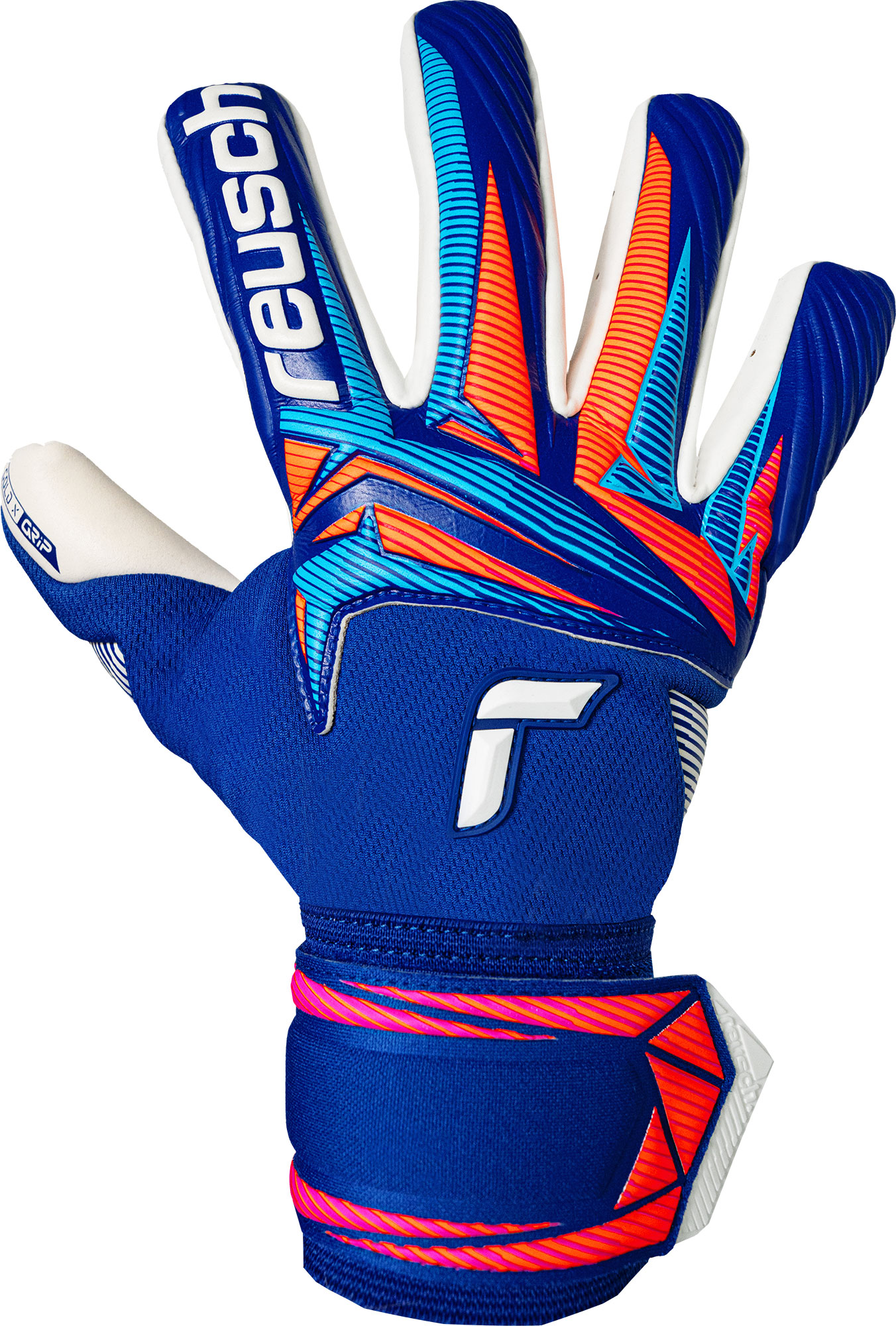 REUSCH ATTRAKT GOLD X NC SHARP BLUE / WHITE / SHOCKING ORANGE
