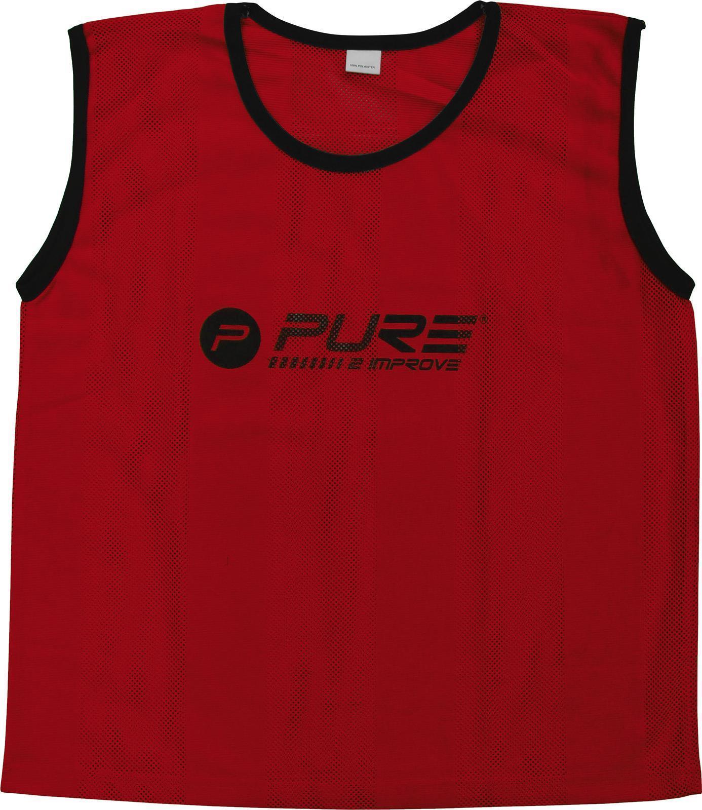 PURE2IMPROVE Sport-Leibchen (4er Set) rot