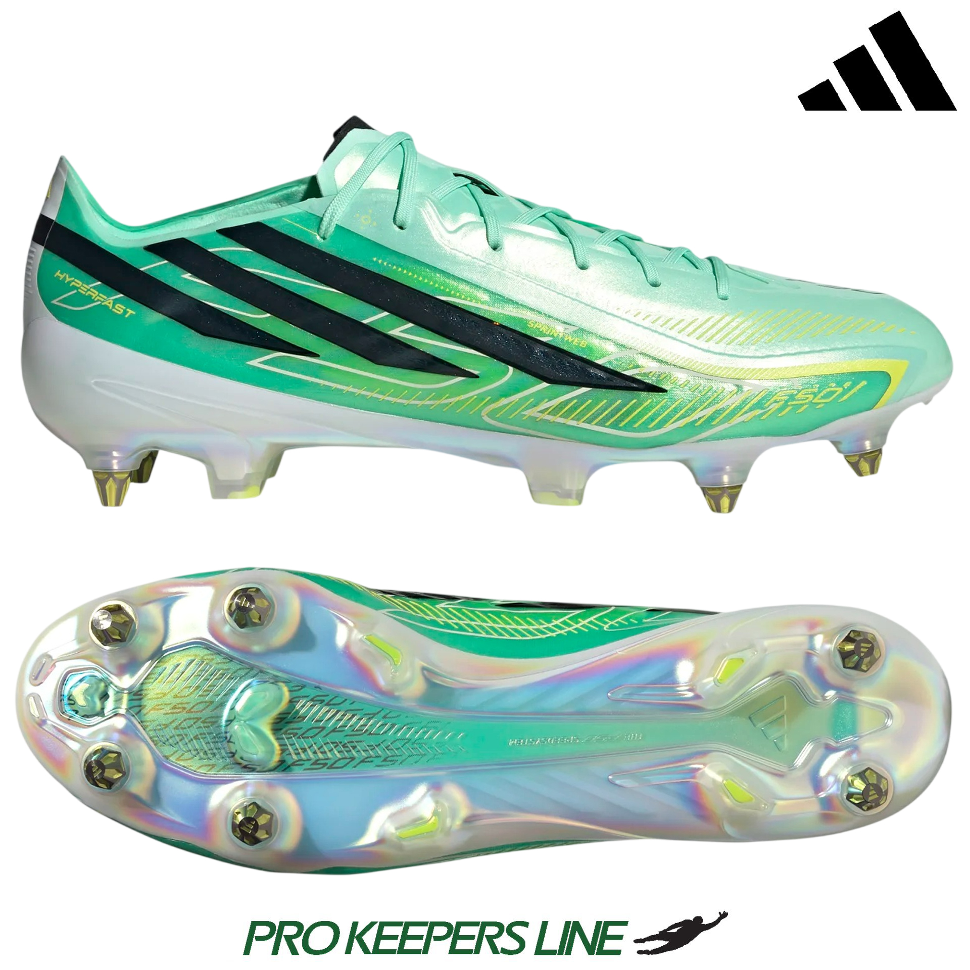 ADIDAS F50 HYPERFAST ELITE SG PULSE MINT/BLACK/WHITE