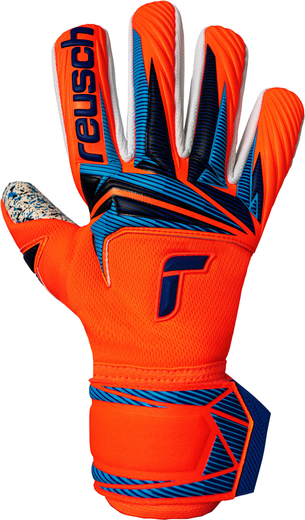 REUSCH ATTRAKT FUSION NC SHOCKING ORANGE/BLUE