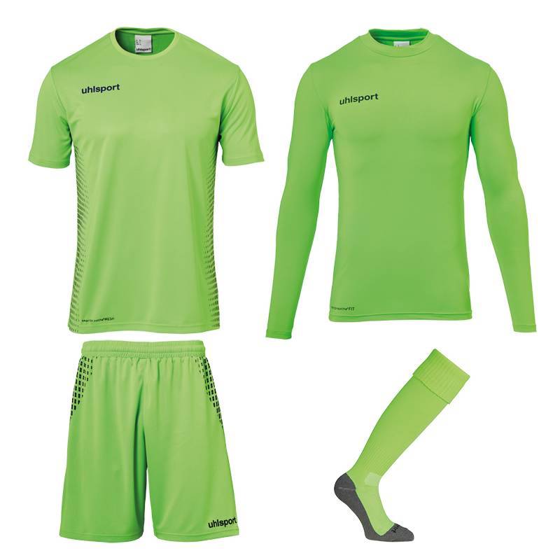 UHLSPORT SCORE GOALKEEPER SET FLUO GREEN JUNIOR