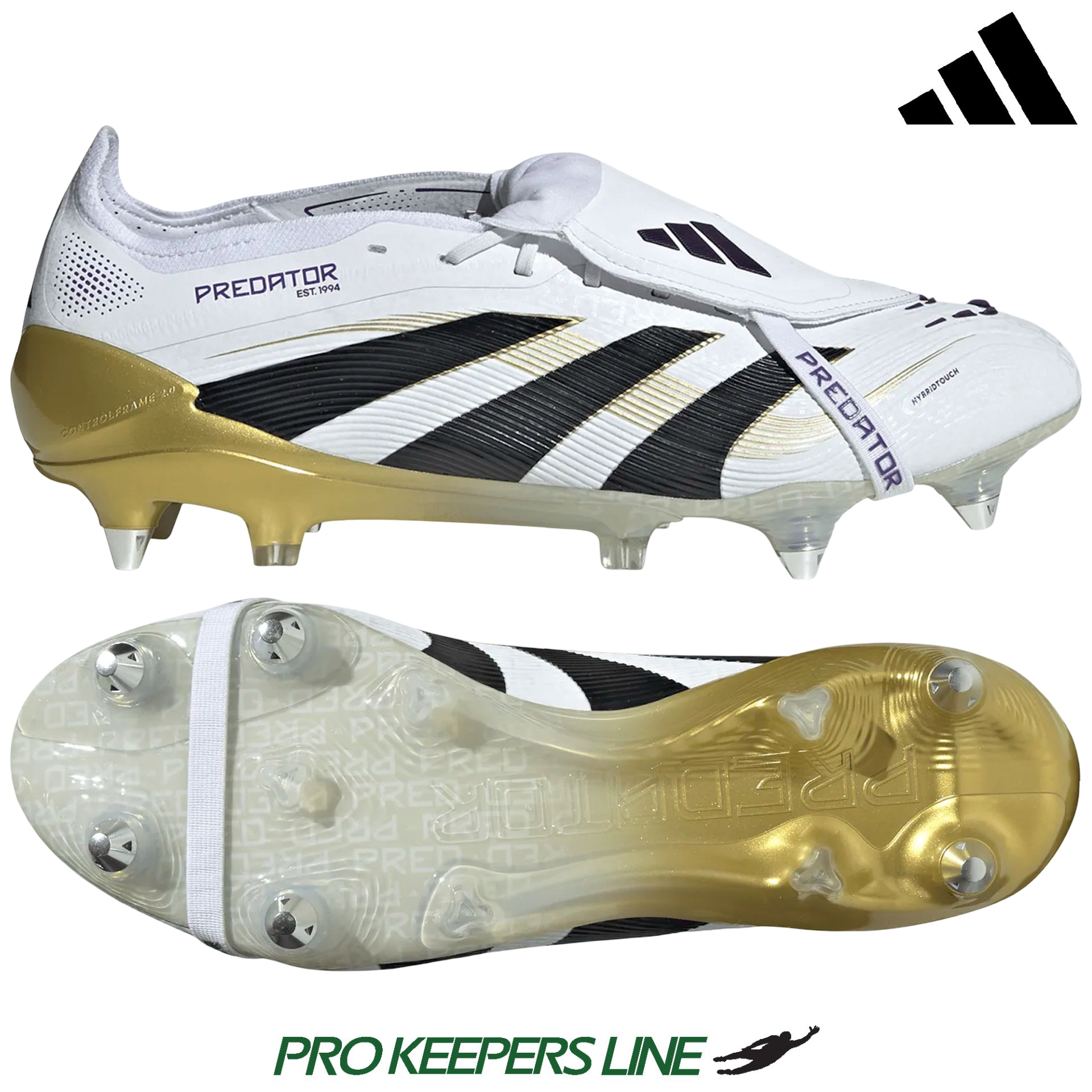 ADIDAS PREDATOR ELITE FT SG WHITE/BLACK/GOLD METALLIC | UK 11 (US