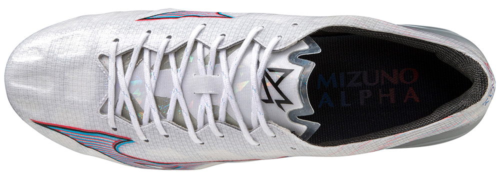 MIZUNO ALPHA ELITE MD WHITE/IGNITION RED/BLUE