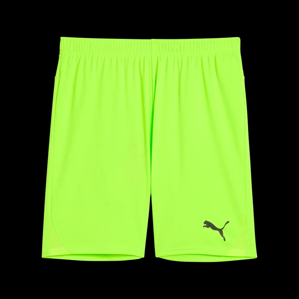 PUMA teamGOAL SHORTS GREEN GLARE-PUMA BLACK