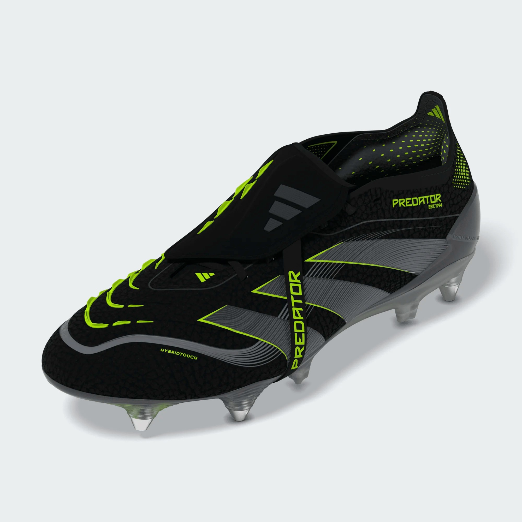 ADIDAS PREDATOR ELITE FT SG BLACK/CARBON/LUCID LEMON ADIDAS PREDATOR ELITE FT SG BLACK/CARBON/LUCID LEMON