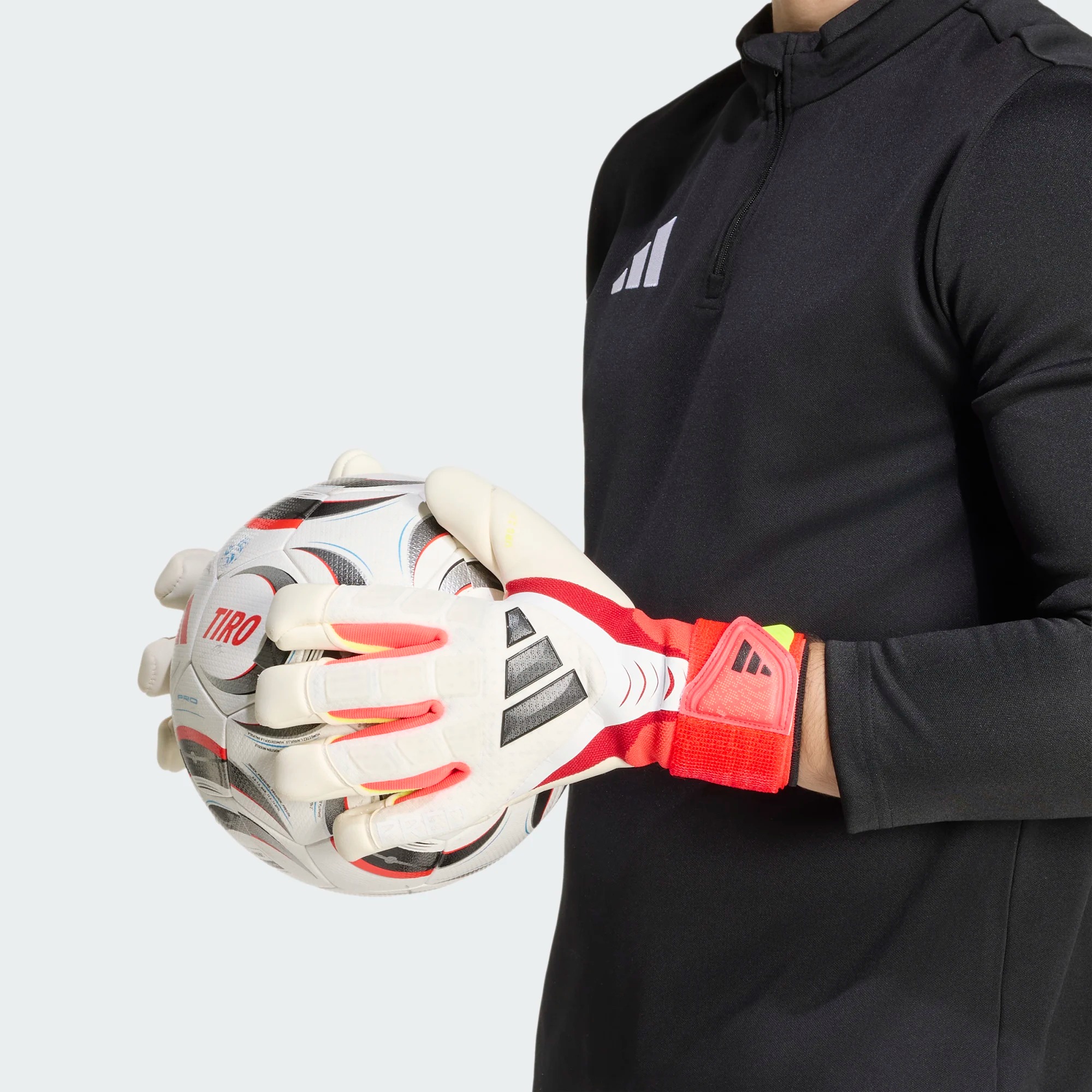 ADIDAS PREDATOR GL PRO HYBRID STRAP WHITE/LUCID RED/BLACK