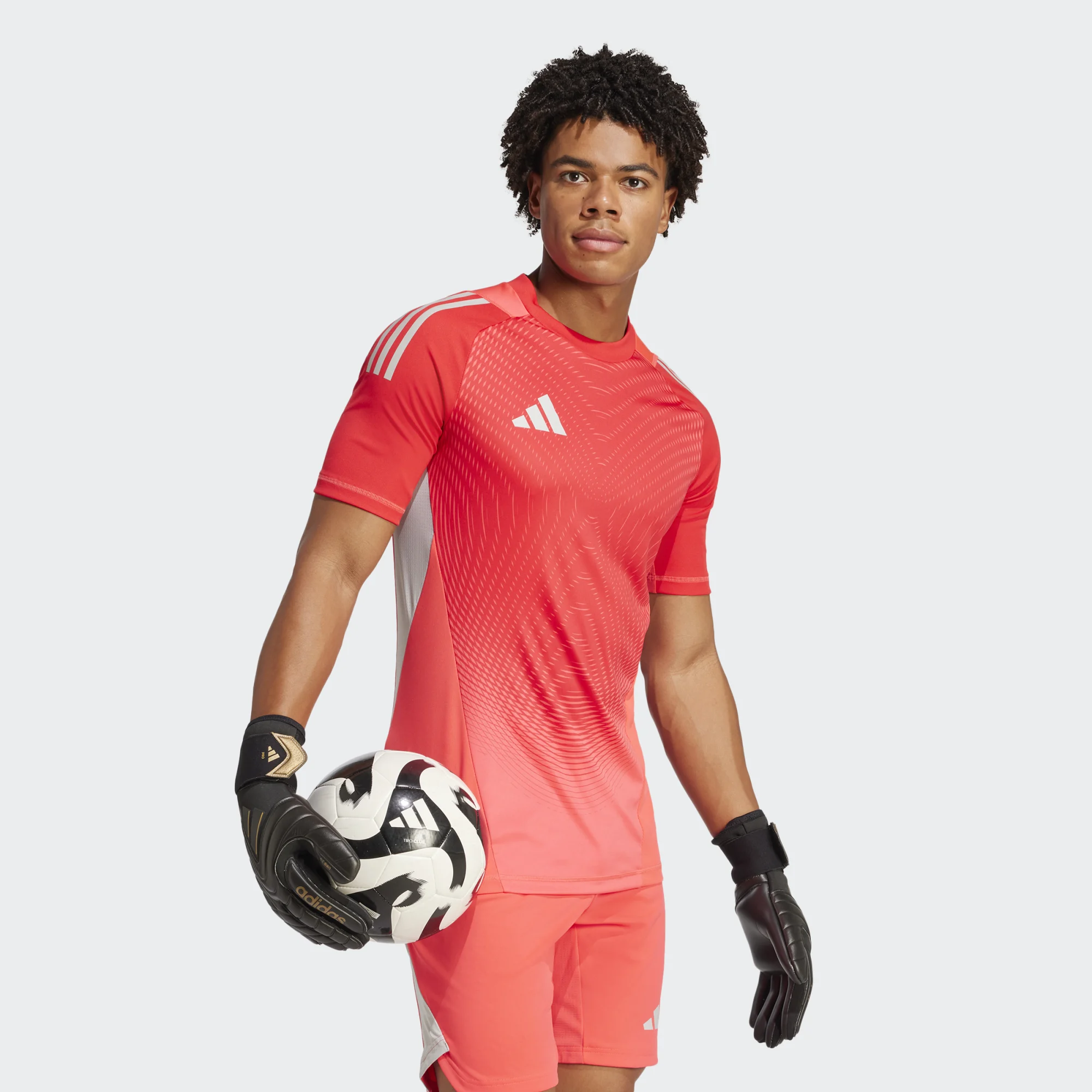 ADIDAS TIRO25 PRO GK JERSEY SHORT SLEEVE SHOCK RED