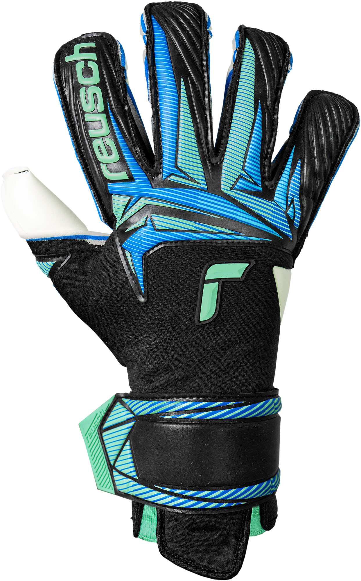 REUSCH ATTRAKT RE:GRIP EVOLUTION BLACK/OCEAN LIGHT