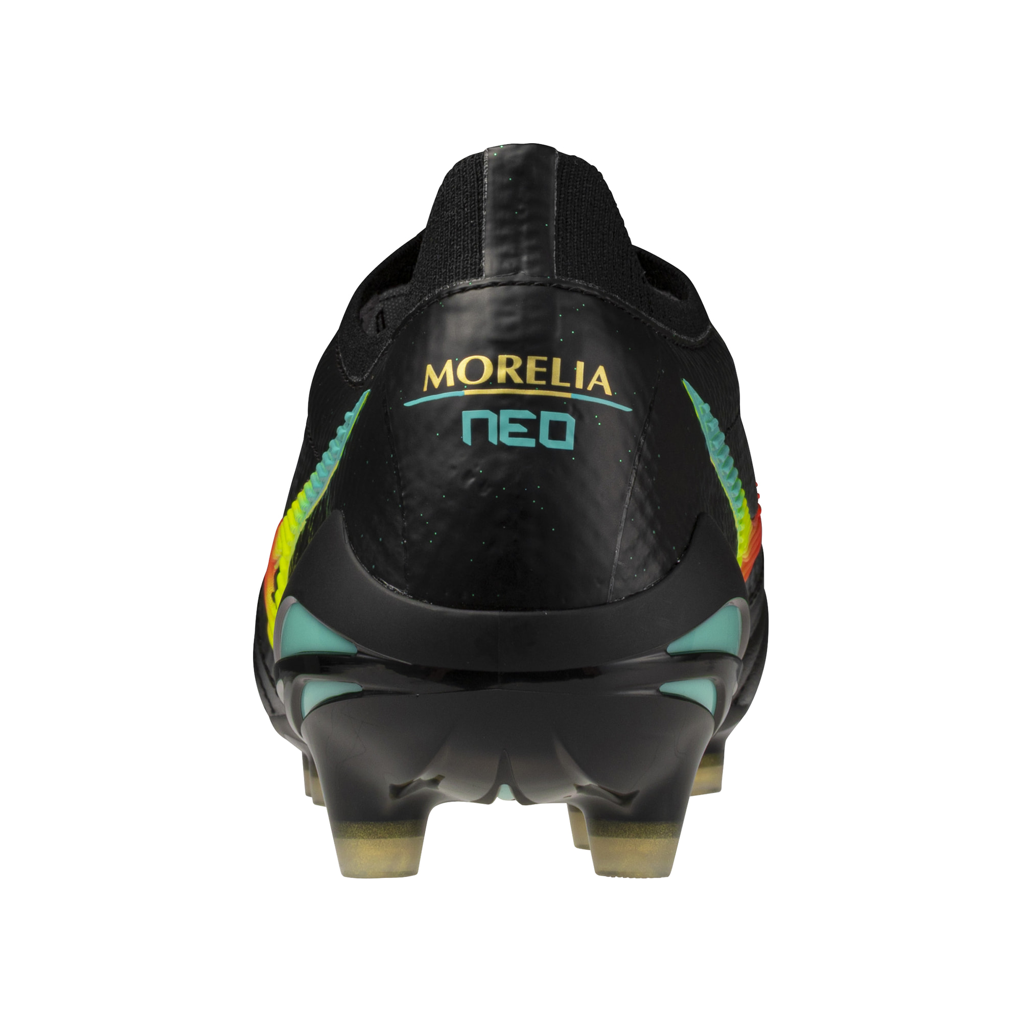 MIZUNO MORELIA NEO V BETA JAPAN FG BLACK/LAVA ORANGE/ARCADIA