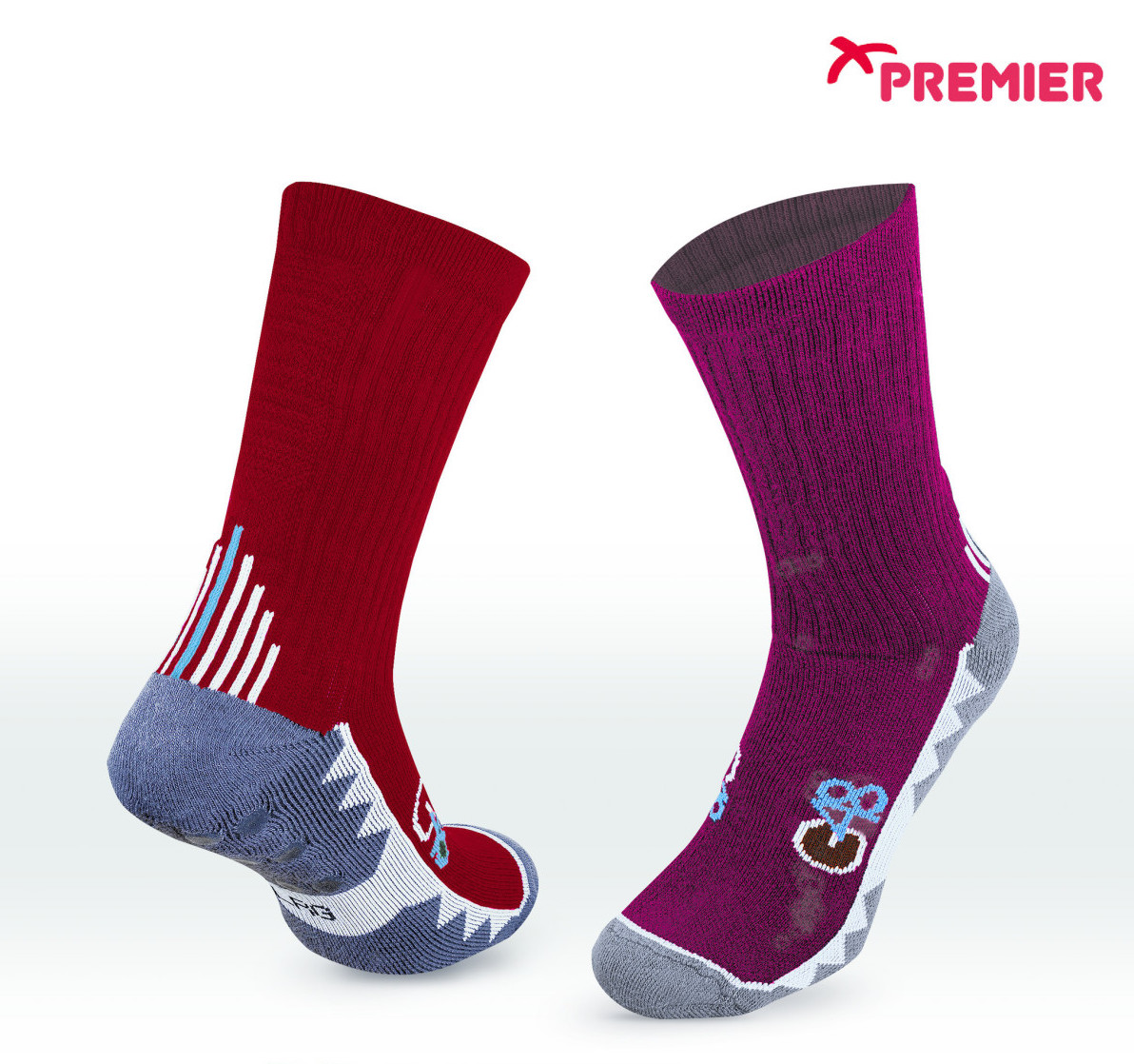 PREMIER PST G48 GRIP SOCKS MAROON PREMIER PST G48 GRIP SOCKS MAROON