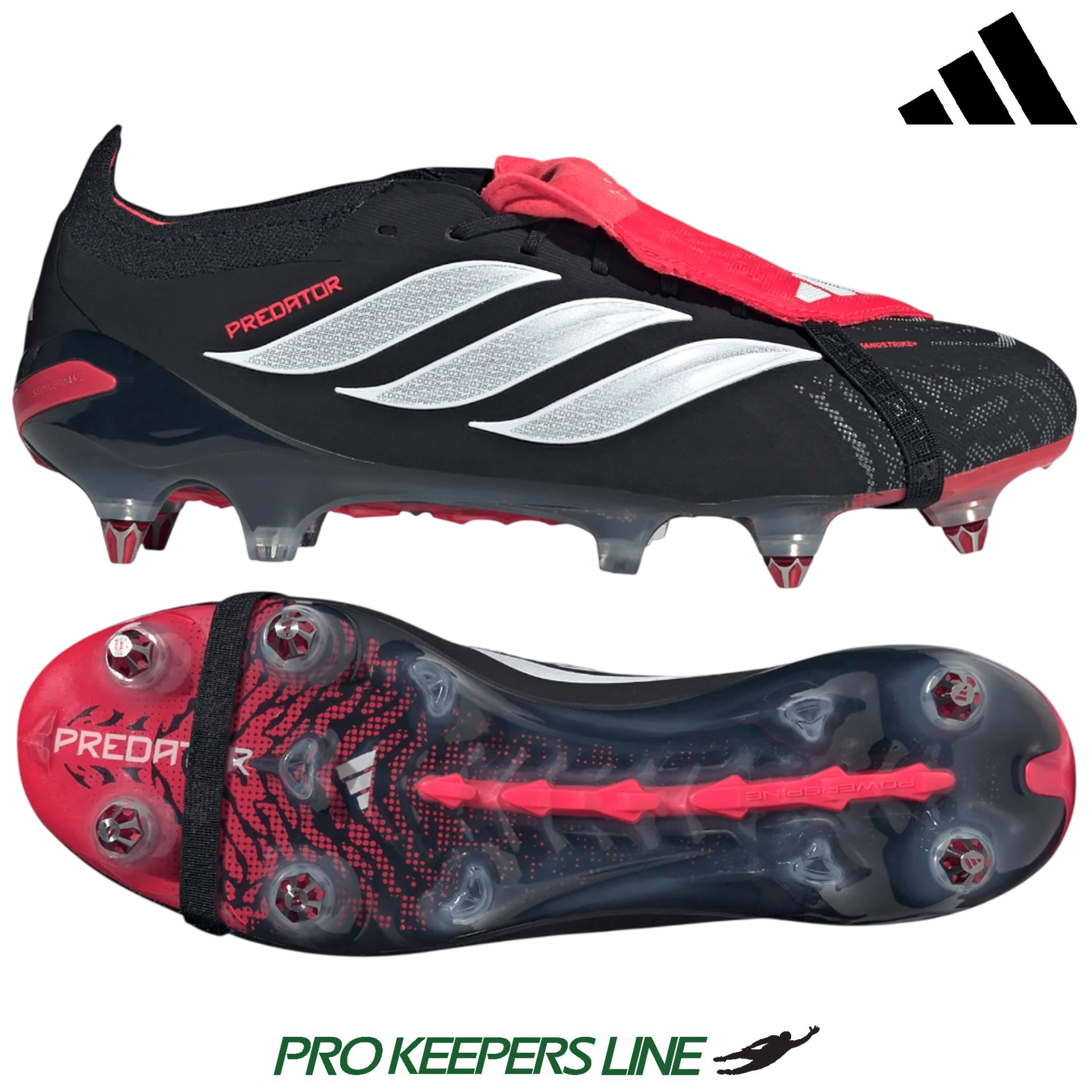 ADIDAS PREDATOR ELITE FT SG BLACK/WHITE/LUCID RED