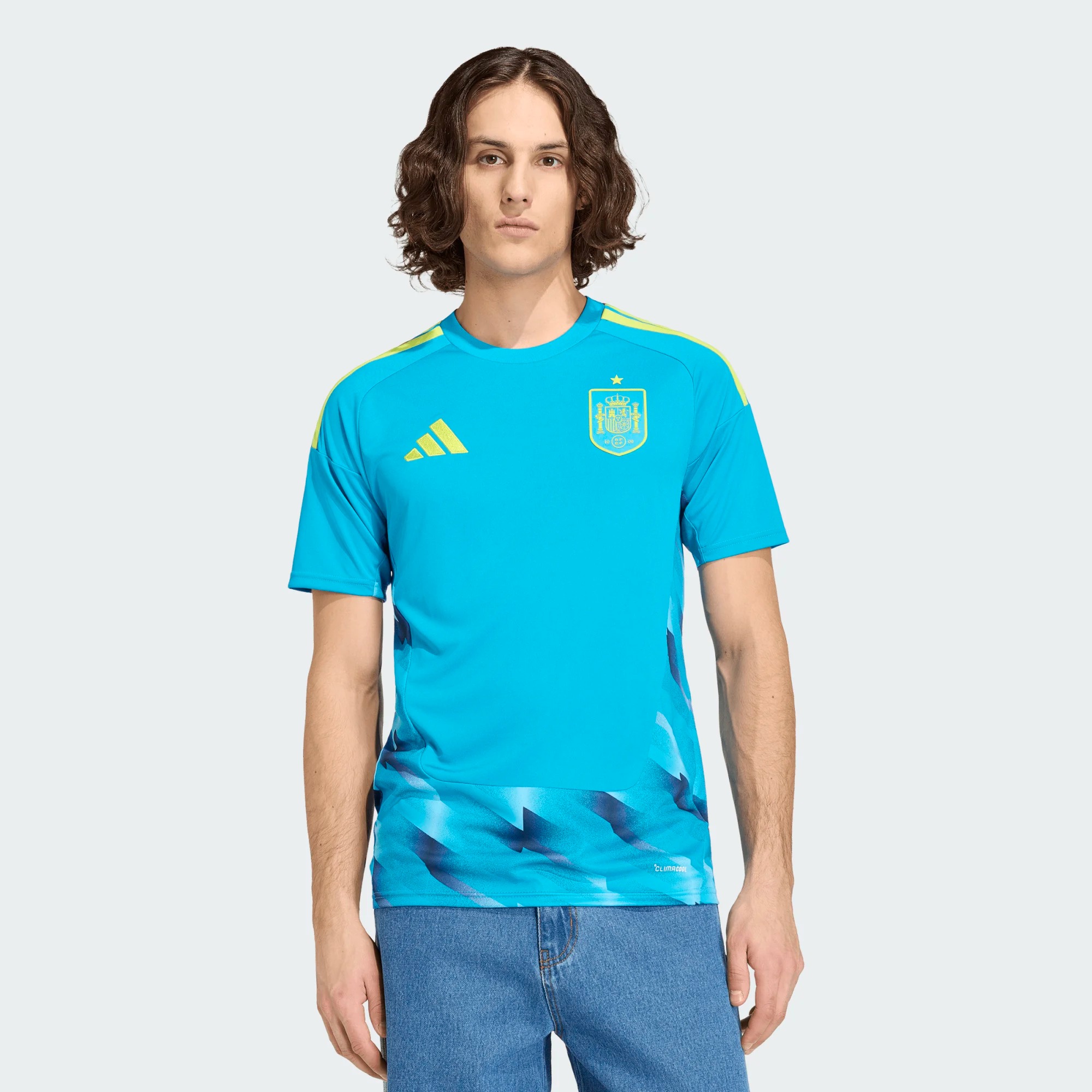ADIDAS SPAIN 26 HOME GOALKEEPER SHORT SLEEVE JERSEY