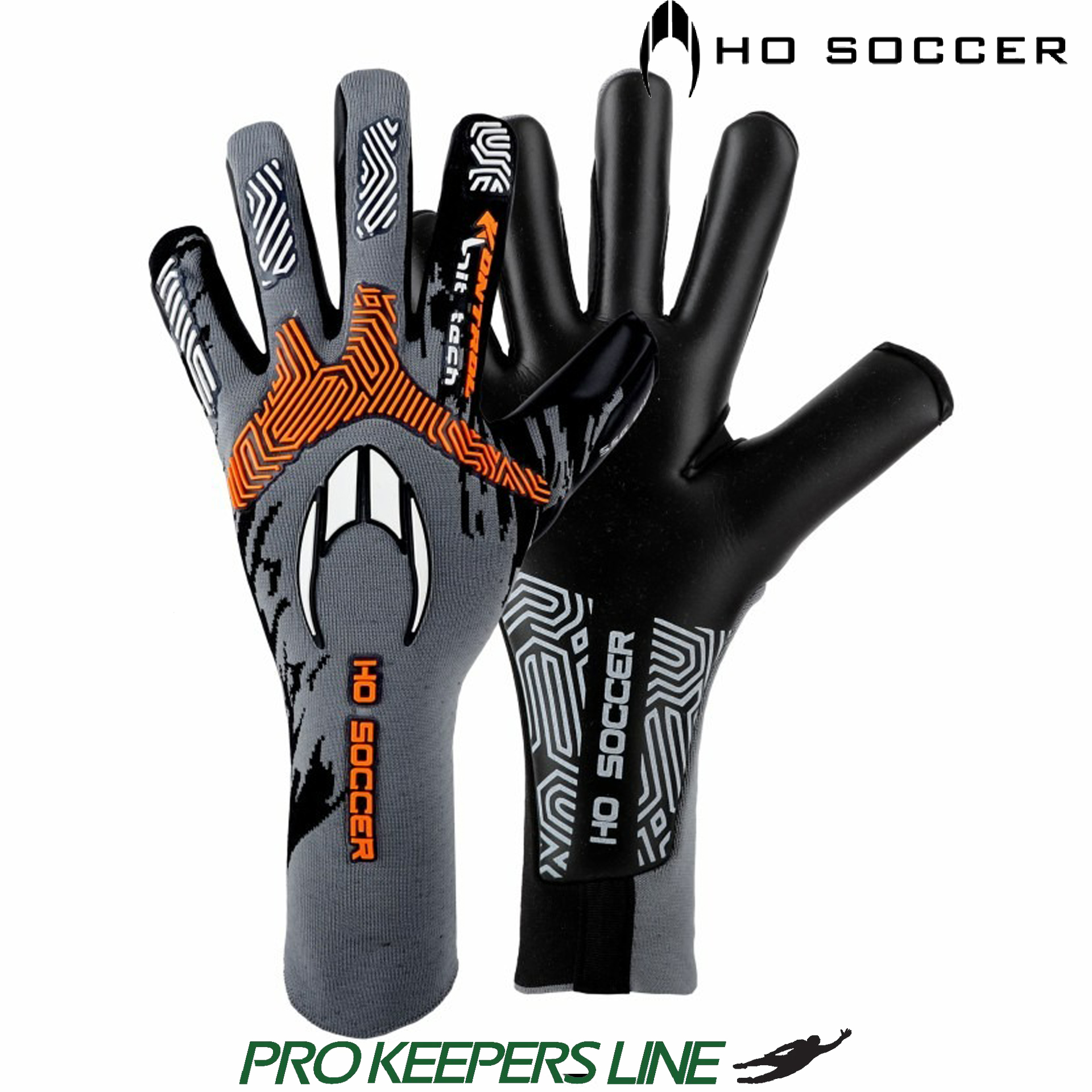 HO SOCCER SSG KONTROL KNIT TECH II GREY-ORANGE
