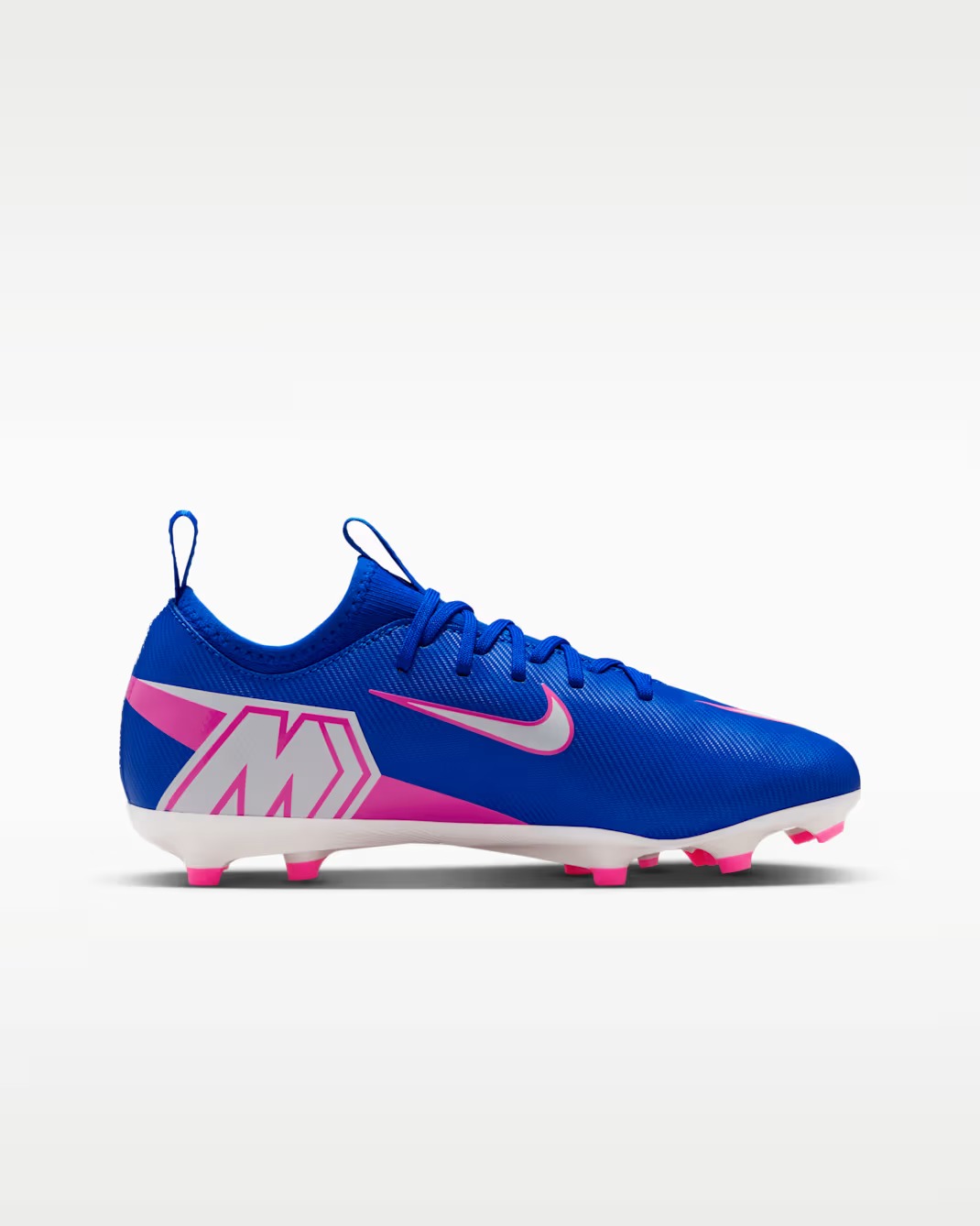 NIKE JR ZOOM VAPOR 16 ACADEMY FG/MG RACER BLUE/WHITE