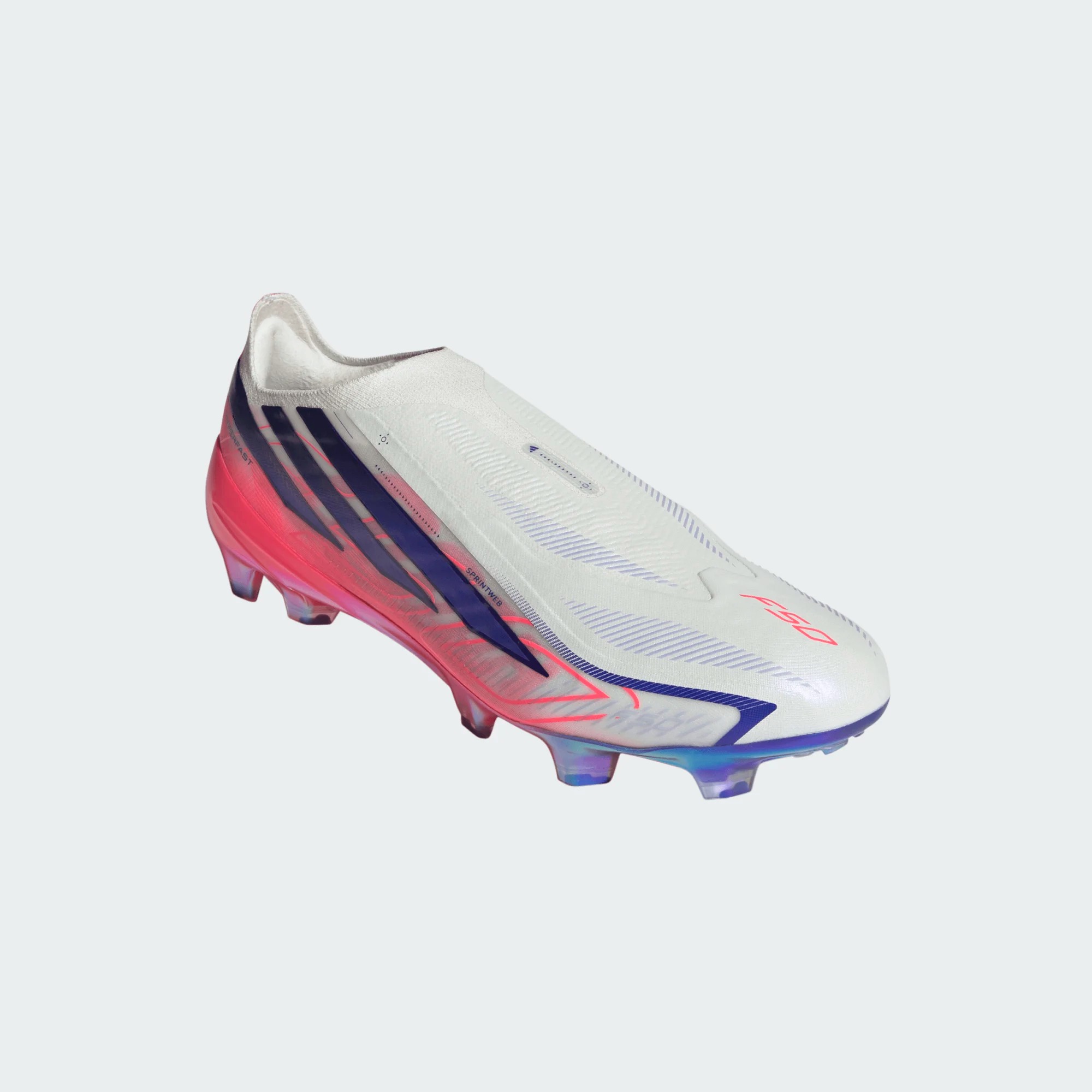 ADIDAS F50 HYPERFAST ELITE LL FG WHITE/SOLAR PURPLE/SOLAR TURQOUISE