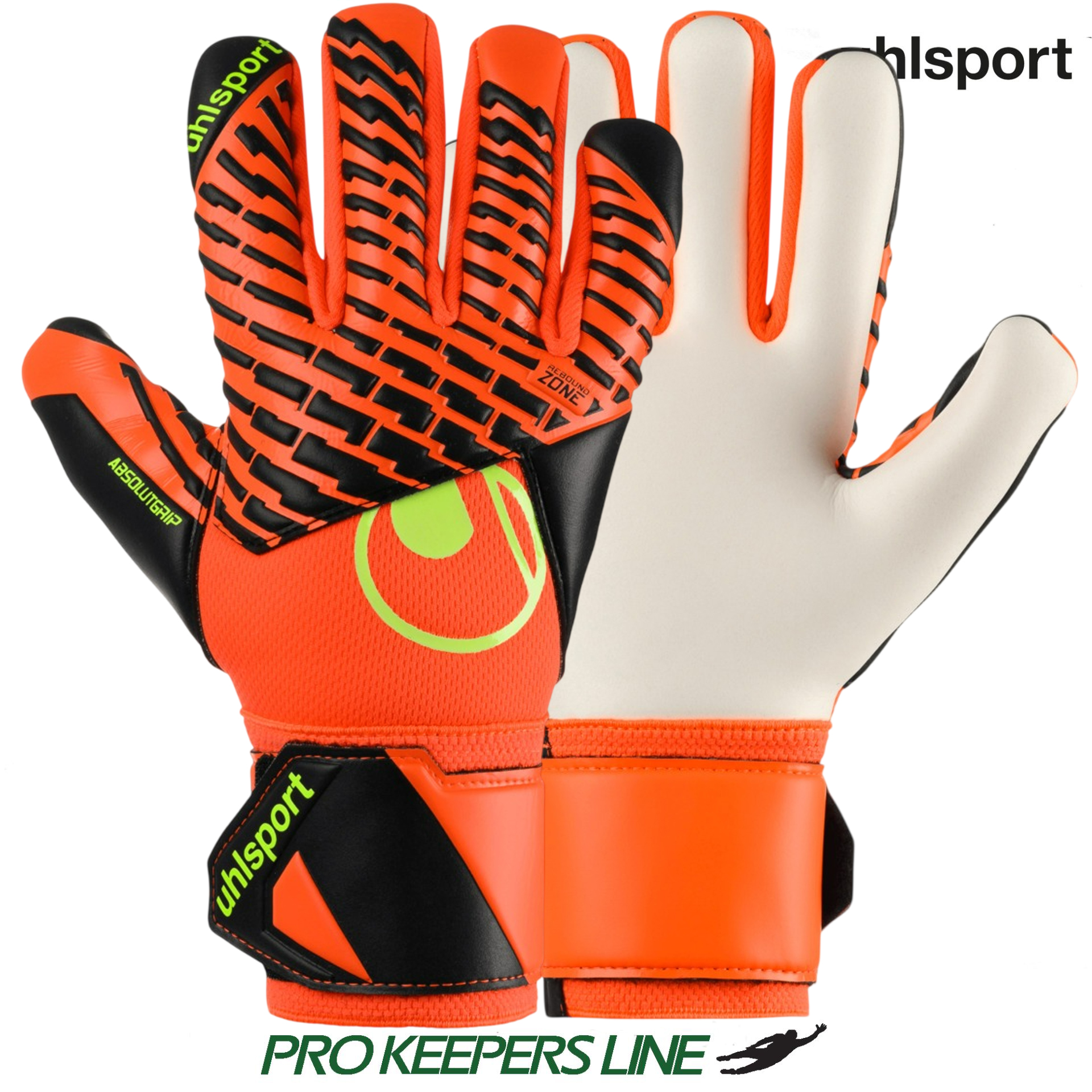 UHLSPORT FM ABSOLUTGRIP HN PRO JUNIOR FLUO RED/WHITE/FLUO YELLOW
