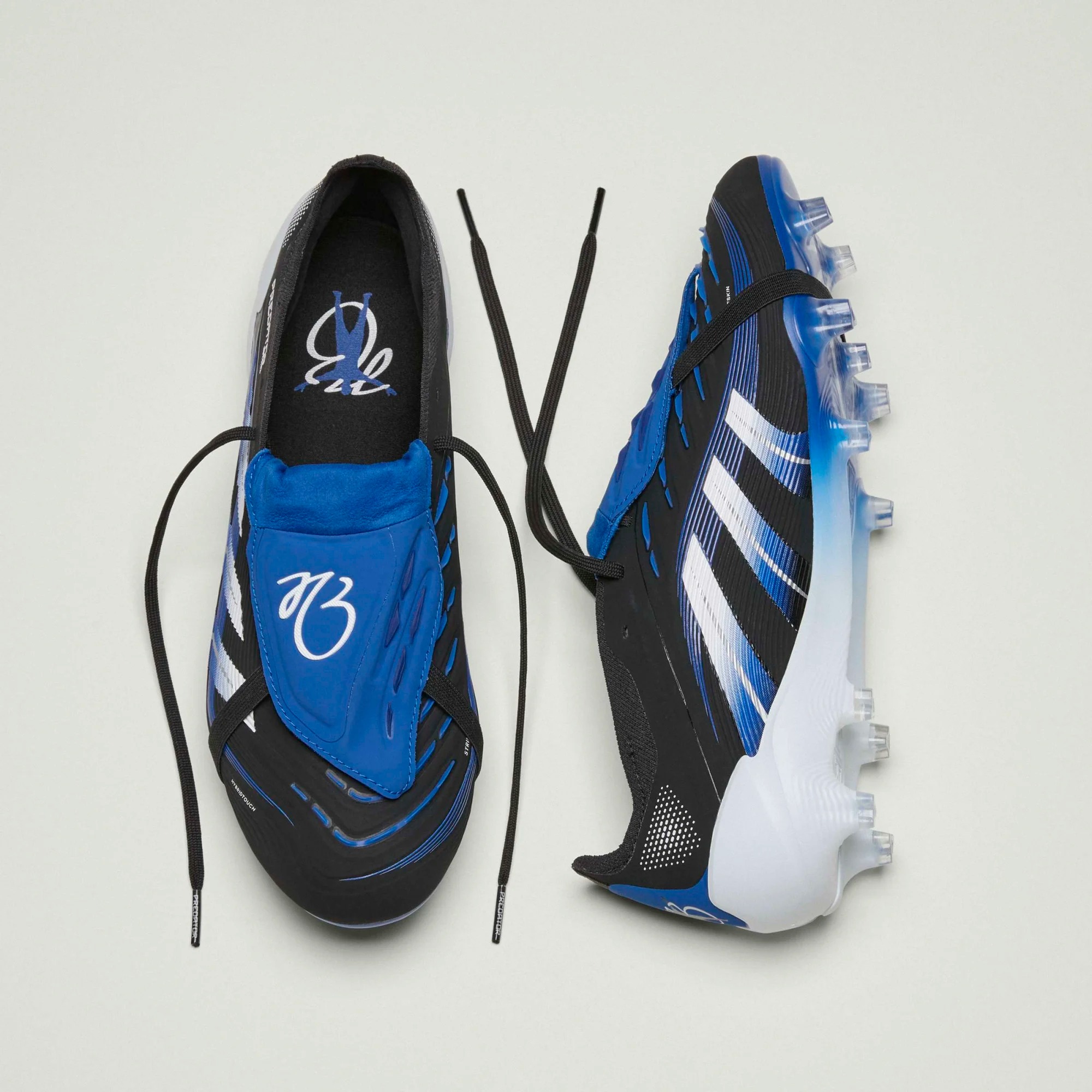ADIDAS PREDATOR ELITE FT FG JB BLACK/WHITE/GLOW BLUE | UK 11 (US