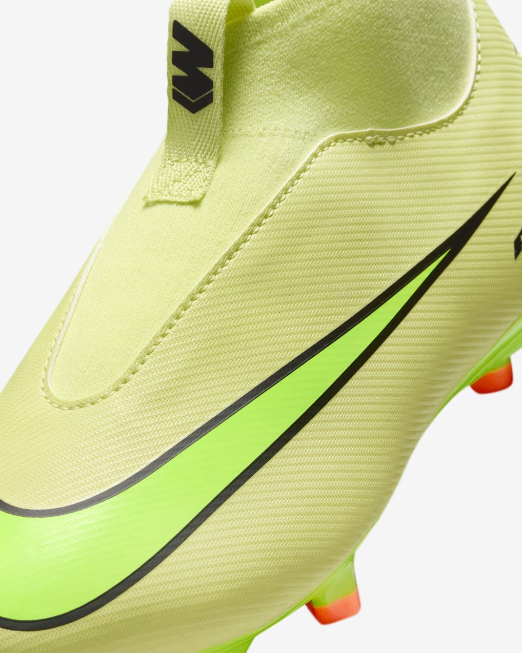 NIKE JR ZOOM SUPERFLY 10 ACADEMY FG/MG LIMELIGHT/HYPER CRIMSON/VOLT