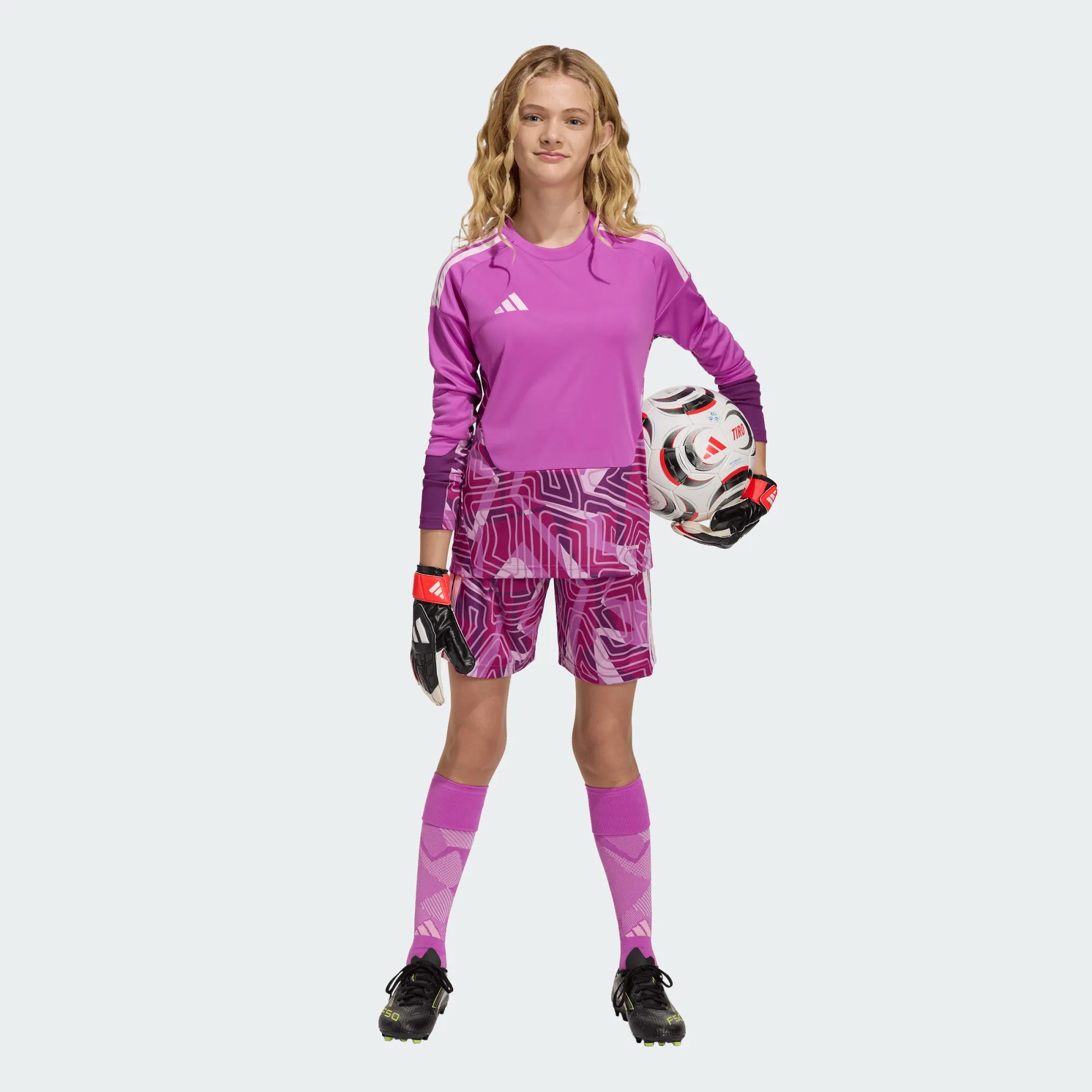 ADIDAS TIRO26 COMPETITION GK JERSEY LS FLASH PINK JUNIOR