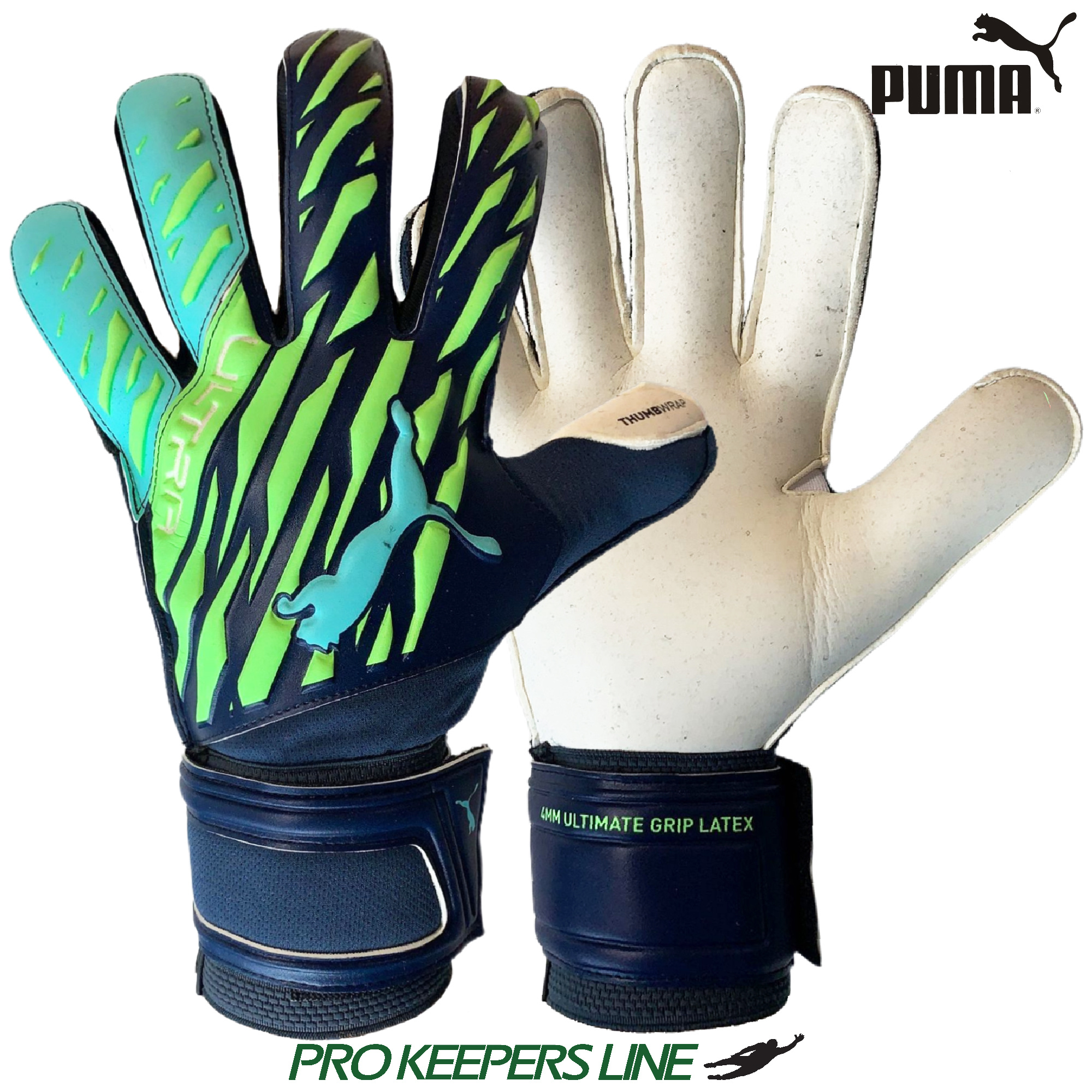 PUMA ULTRA GRIP 1 RC GREEN GLARE-ELEKTRO AQUA-PUMA BLACK