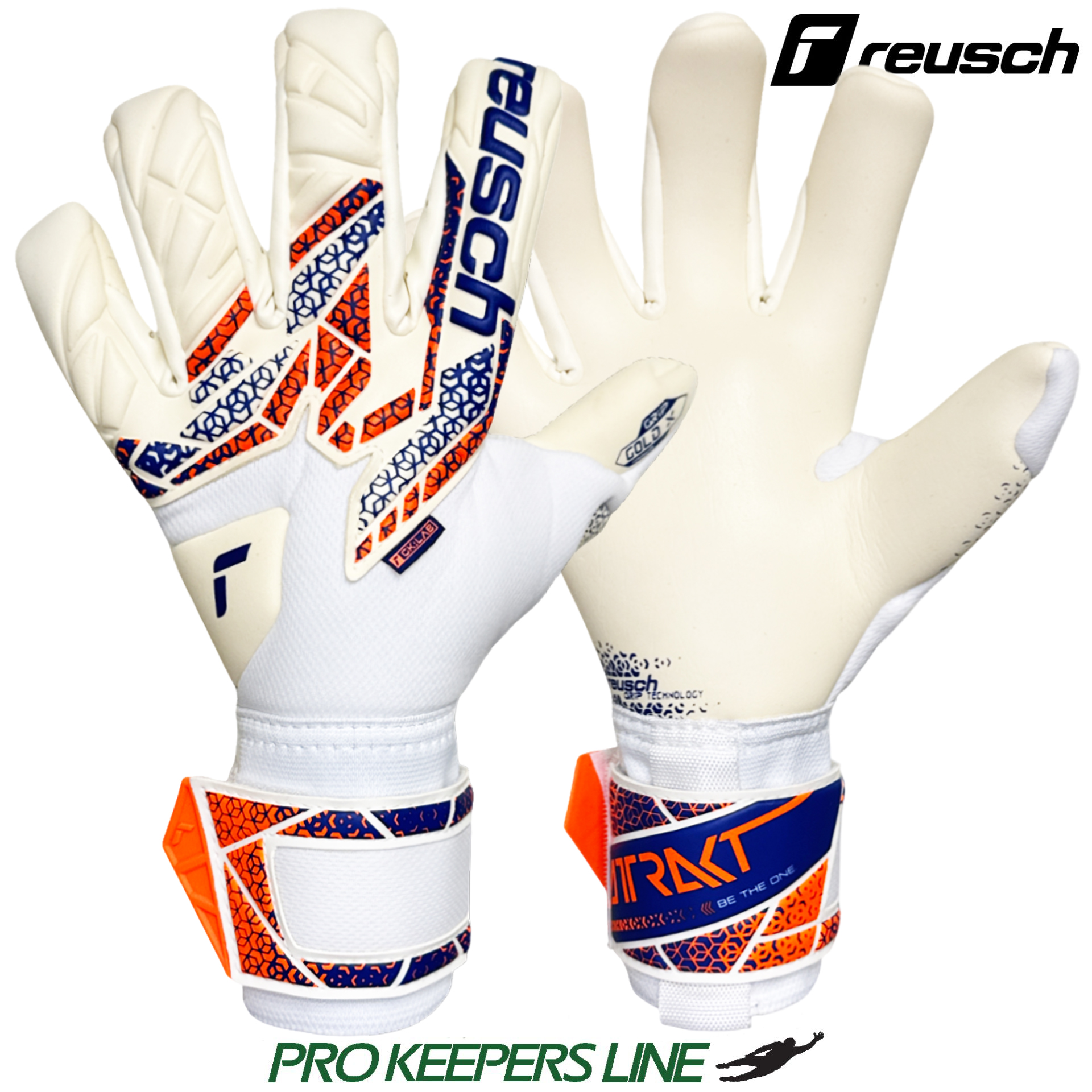 REUSCH ATTRAKT GOLD X WHITE/ SHOCK ORANGE SMU