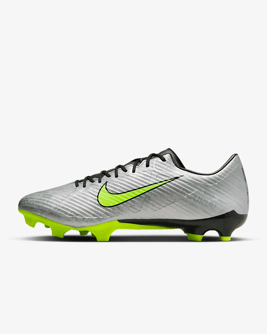 NIKE ZOOM MERCURIAL VAPOR 15 ACADEMY XXV FG/MG METALLIC SILVER