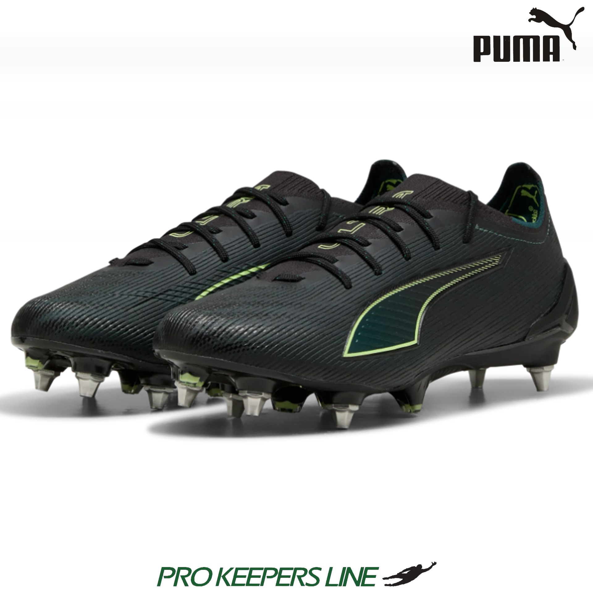 PUMA ULTRA 6 ULTIMATE MXSG PUMA BLACK-FIZZY LIGHT-GREEN TERRAIN