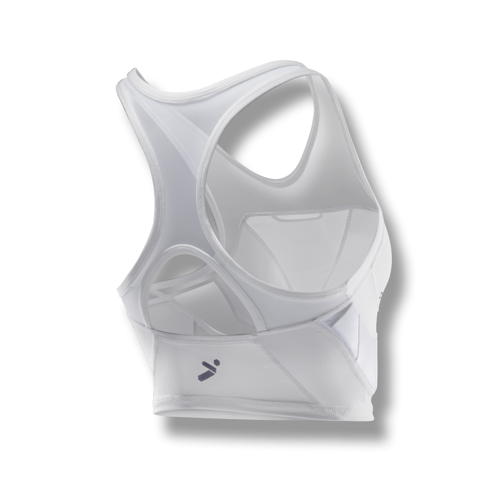 STORELLI WOMEN'S BODYSHIELD CROP TOP WHITE STORELLI WOMEN'S BODYSHIELD CROP TOP WHITE