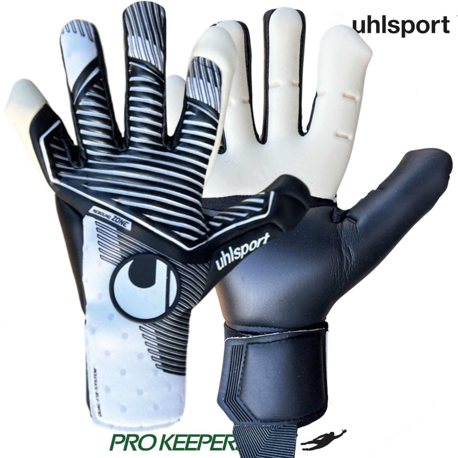 UHLSPORT POWERLINE ABSOLUTGRIP FLEX HN WHITE & BLACK