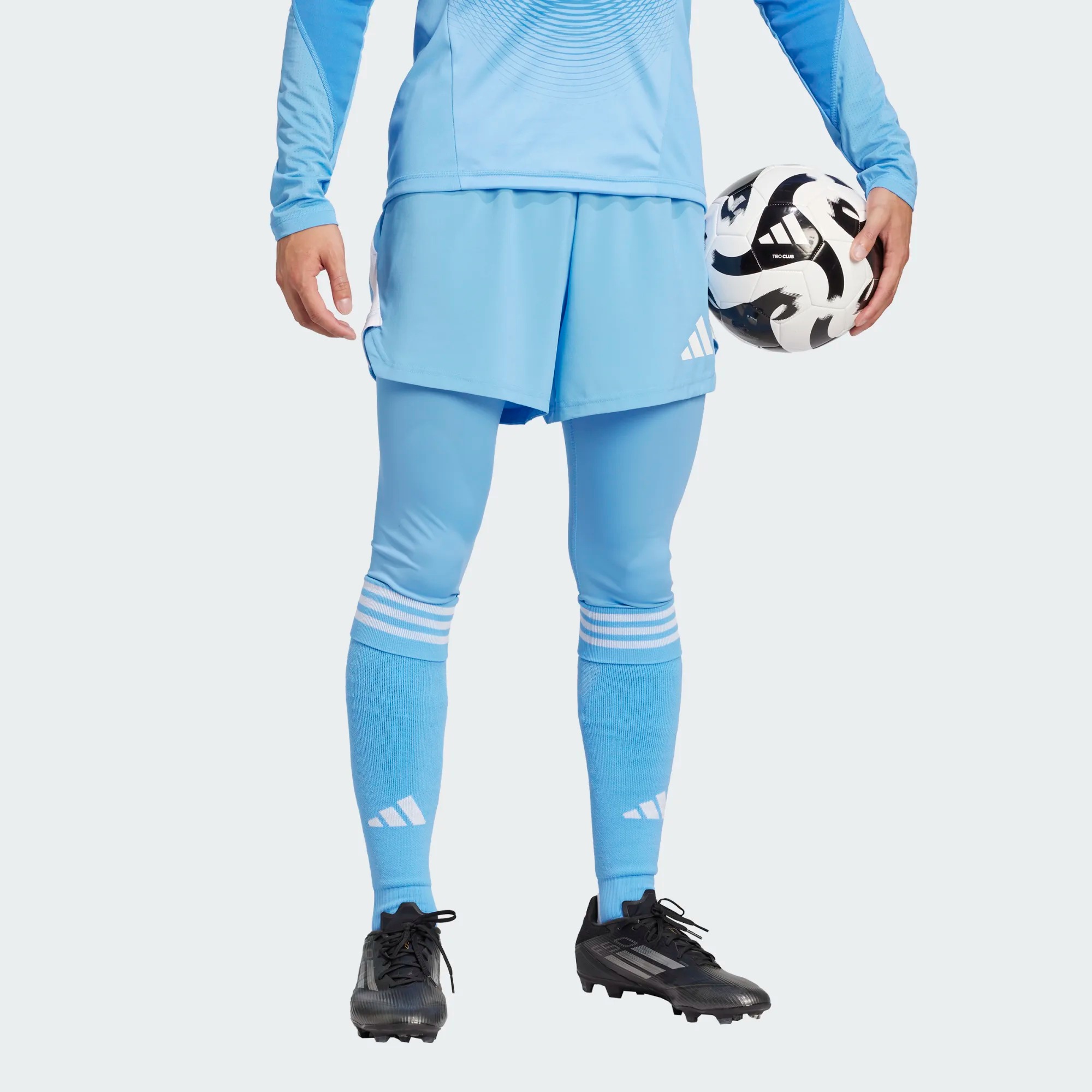 ADIDAS TIRO25 PRO GK TIGHT BLUE BURST ADIDAS TIRO25 PRO GK TIGHT SHOCK RED