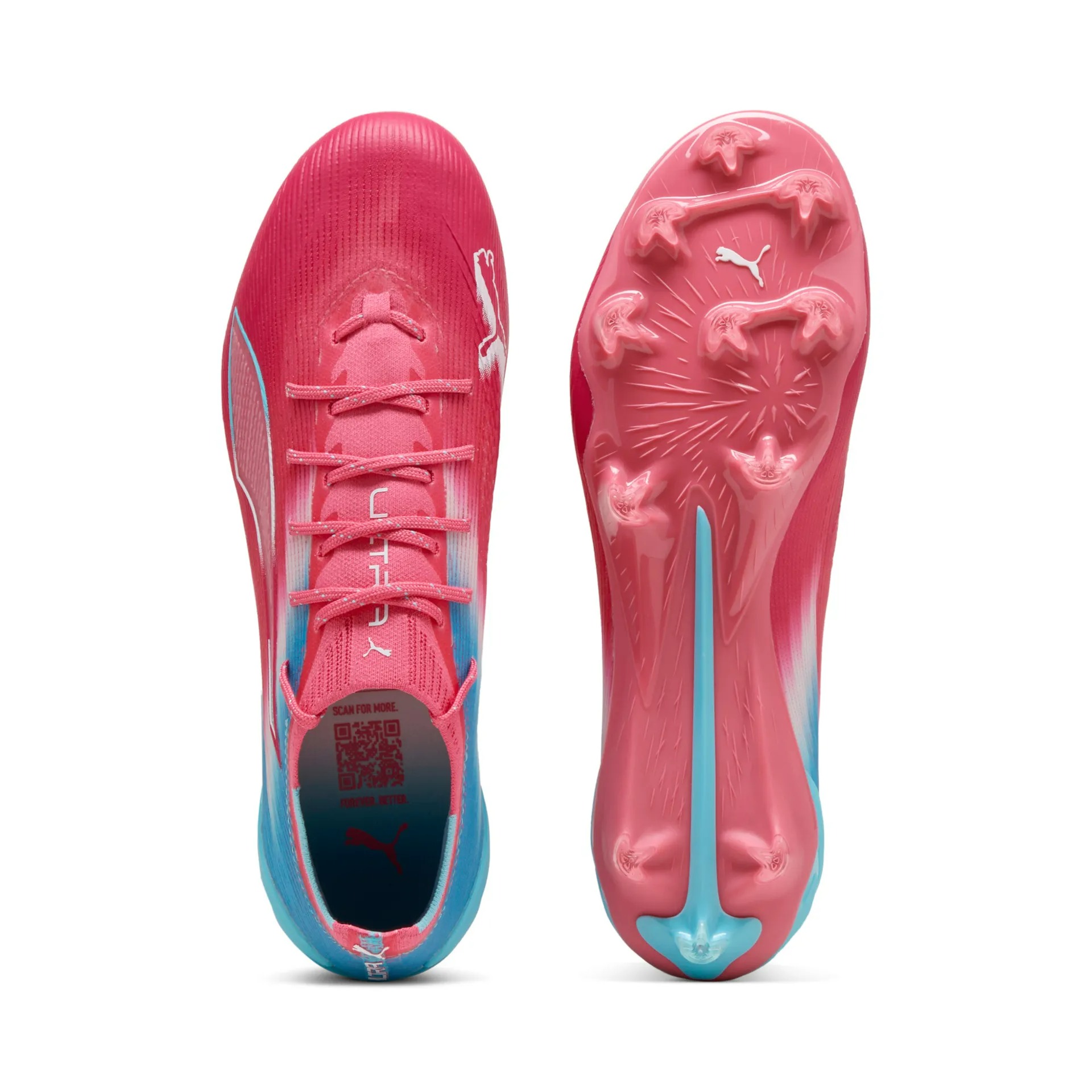 puma__pum-108763-01__sideview02.jpg PUMA ULTRA 6 ULTIMATE RE-CHARGE FG HERO BLUE-SUNSET PINK-GARNET ROSE