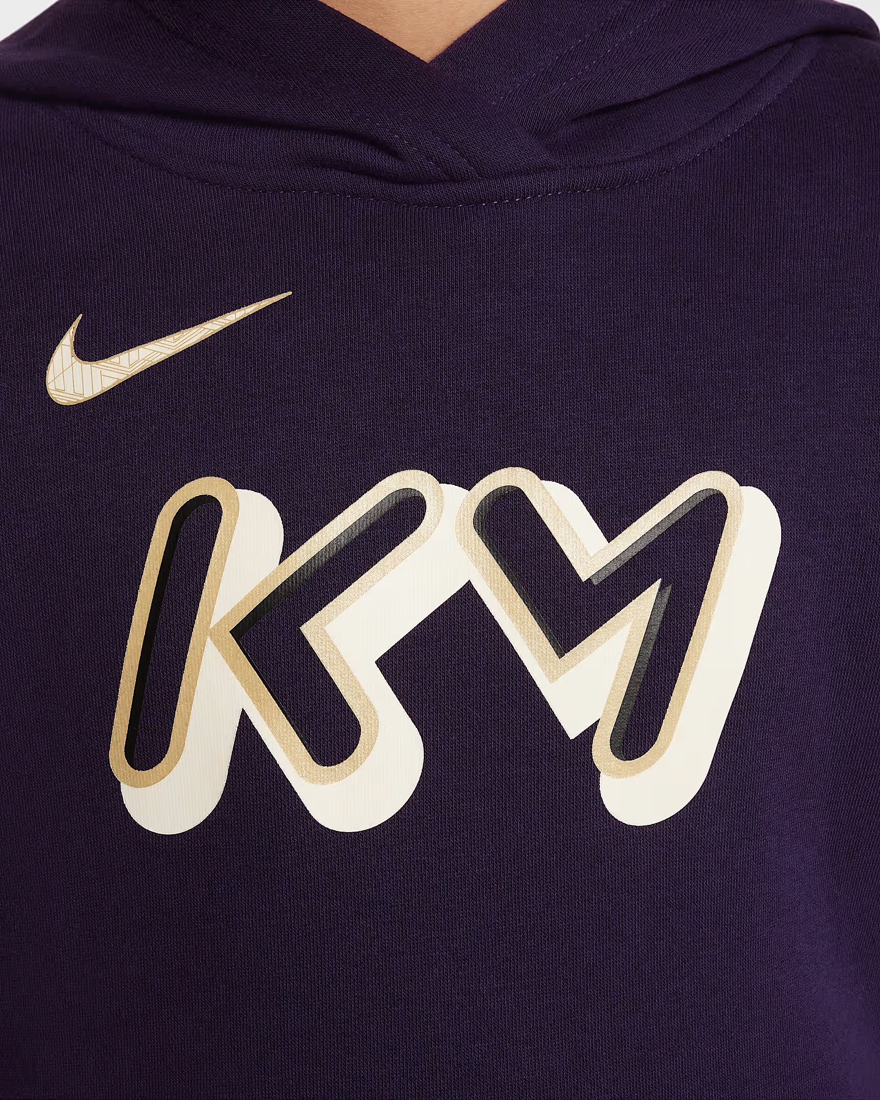 NIKE KM CLUB FLEECE JUNIOR HOODIE GRAND PURPLE