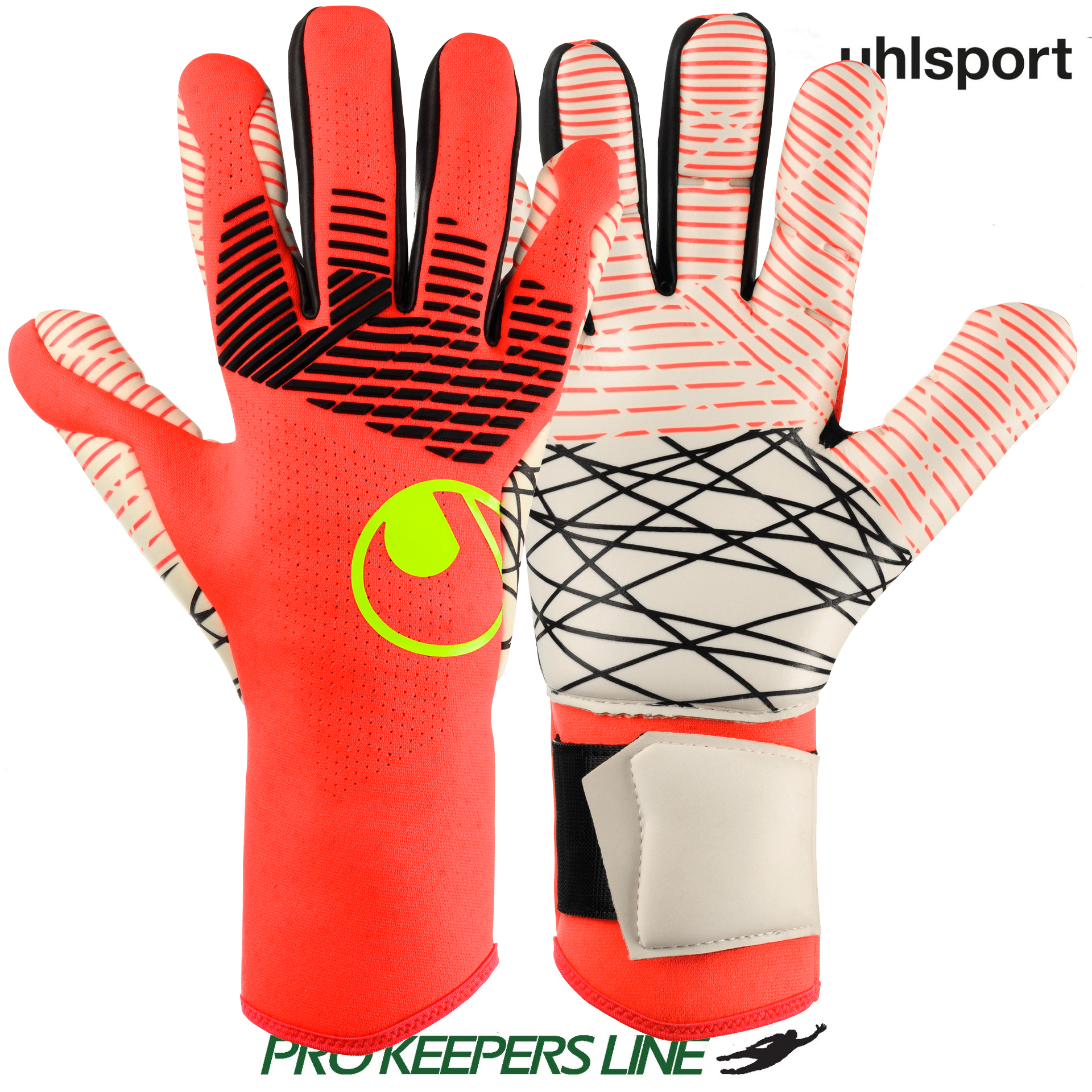 UHLSPORT FM ULTRAGRIP ZNE HN FLUO RED/WHITE/FLUO YELLOW