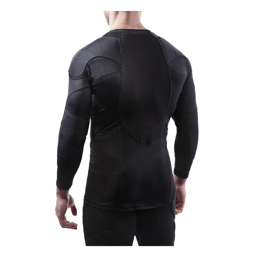 ELITE SPORT BODY SHIELD 3/4 SLEEVE PADDED COMPRESSION SHIRT JUNIOR