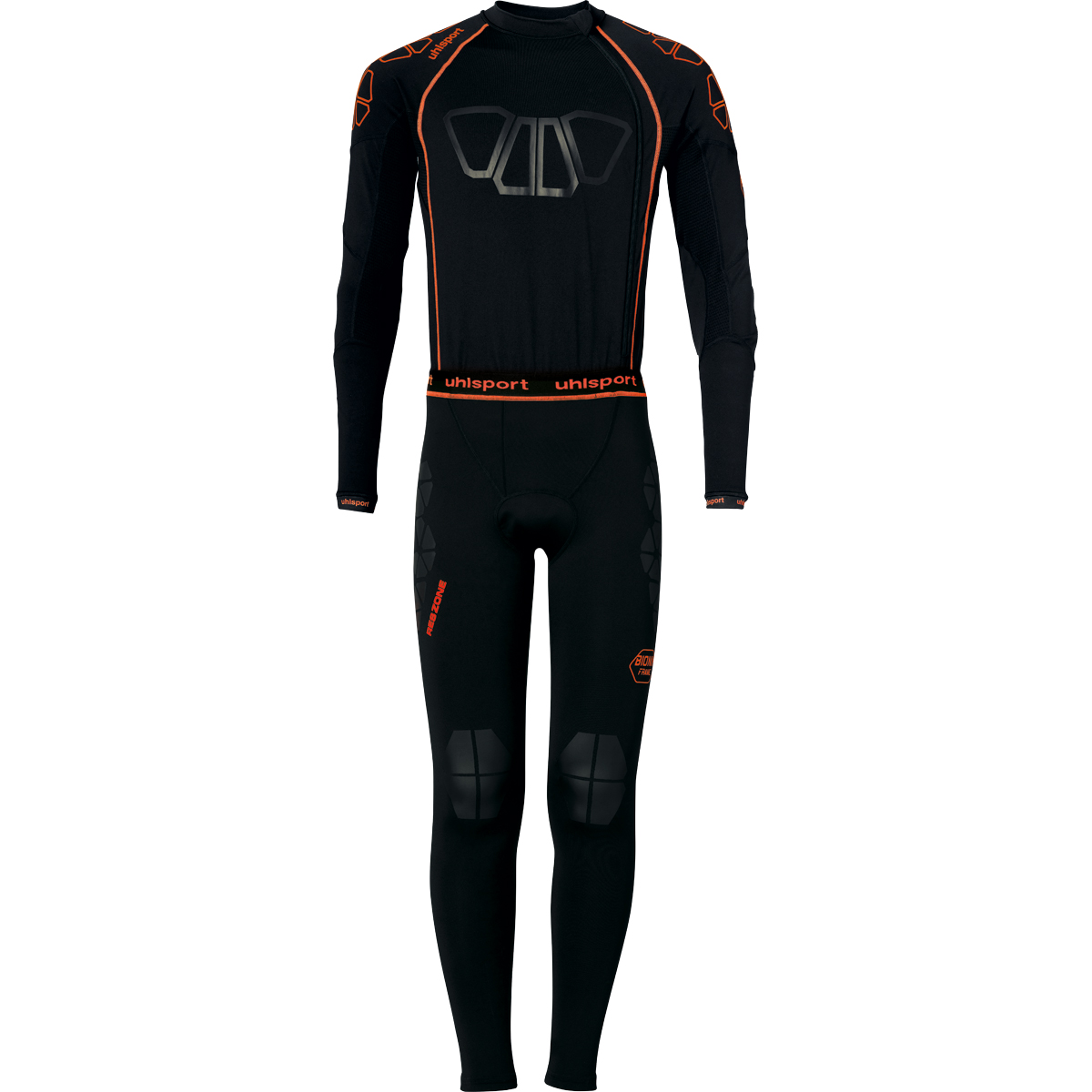 UHLSPORT BIONIKFRAME LONGSUIT BLACK/FLUO ORANGE