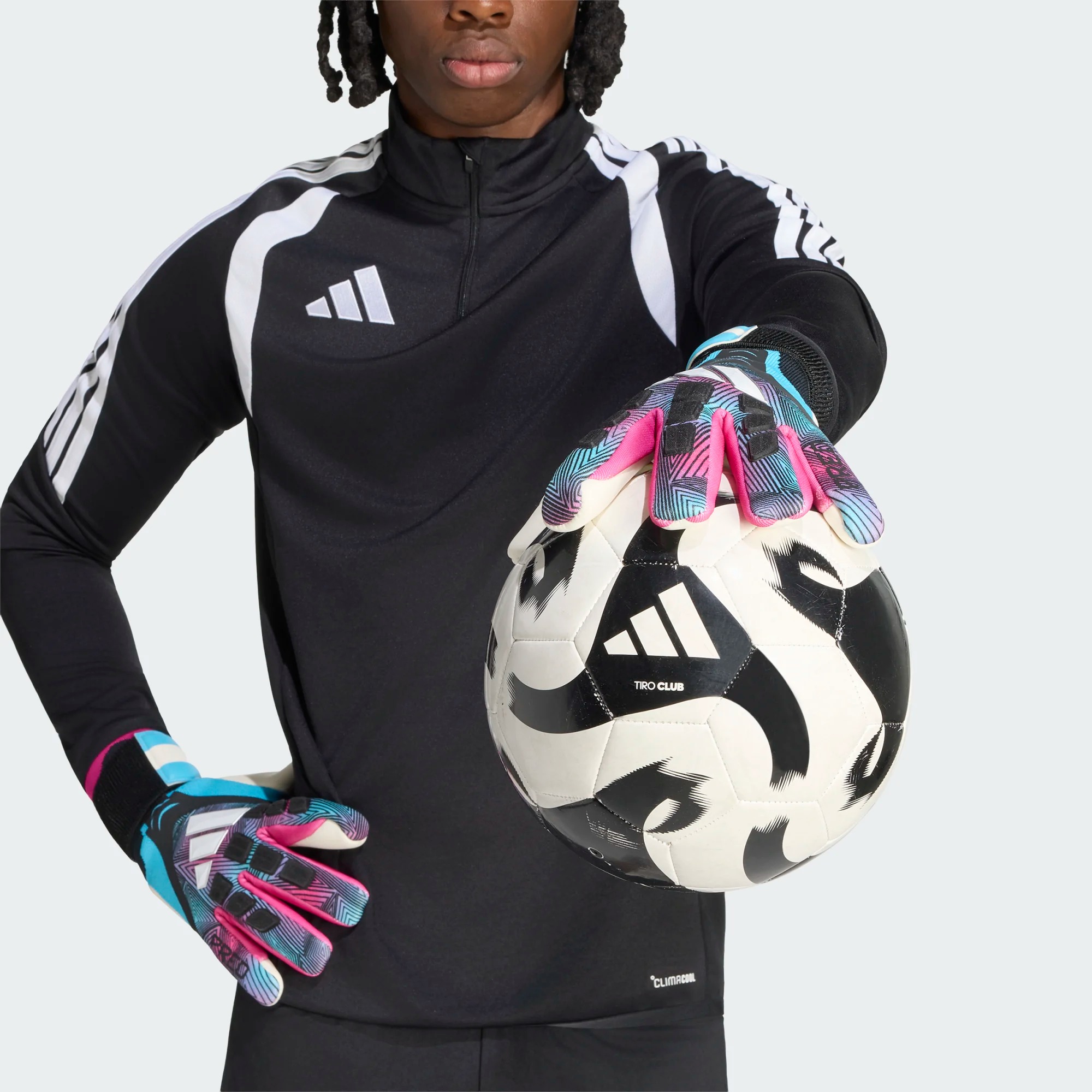 ADIDAS PREDATOR GL PRO STRAP BLACK/BRIGHT CYAN/TEREMA
