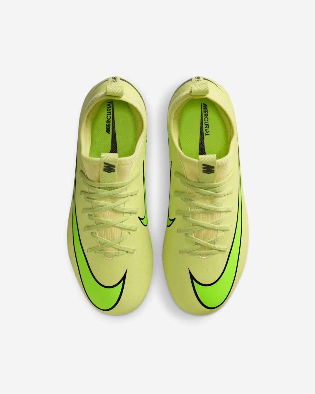NIKE JR ZOOM VAPOR 16 ACADEMY FG/MG LIMELIGHT/HYPER CRIMSON/VOLT