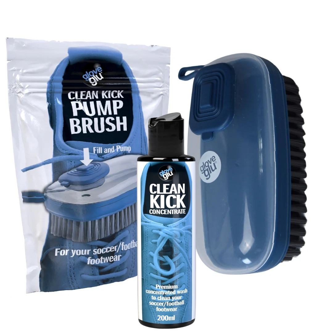 GLOVEGLU CLEAN KICK STARTER KIT: PUMP BRUSH + CONCENTRATE (120ml)
