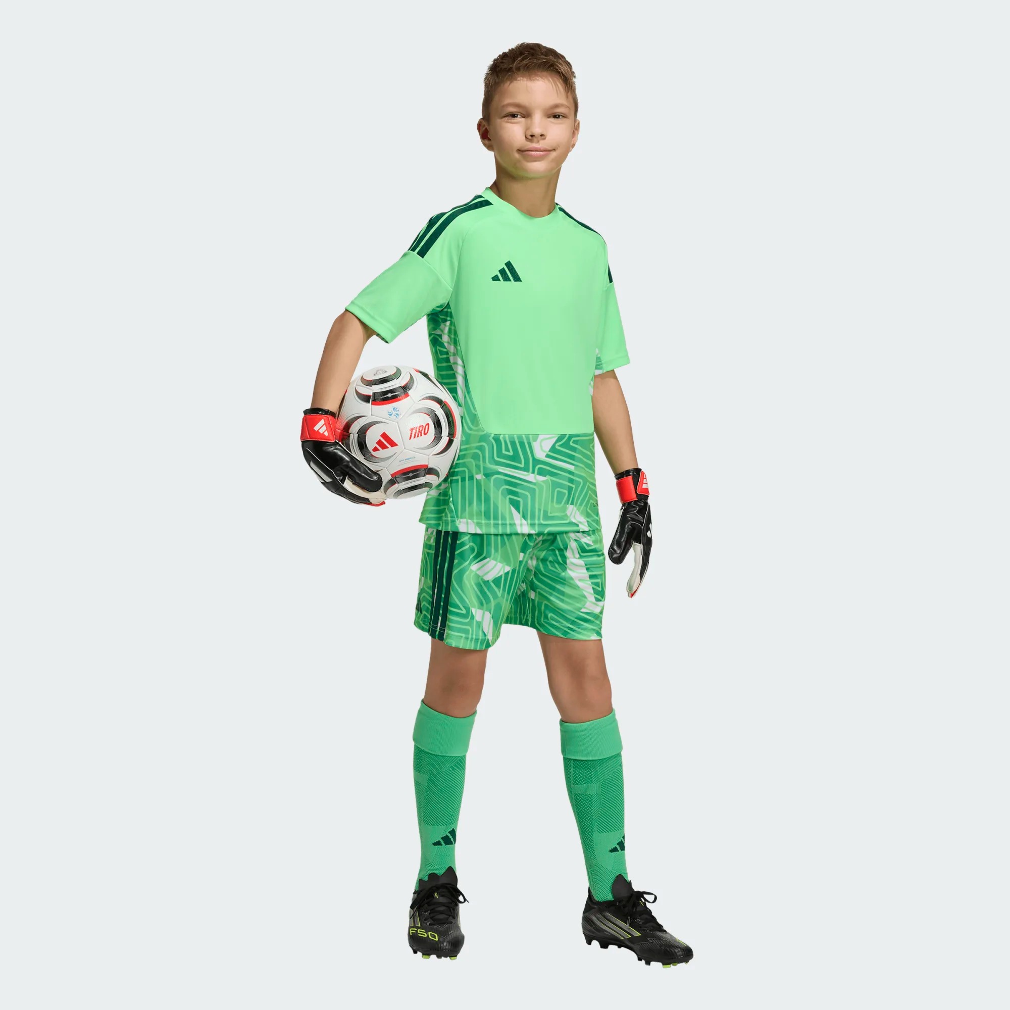 ADIDAS TIRO26 COMPETITION GK JERSEY SHORT SLEEVE LIME BURST JUNIOR