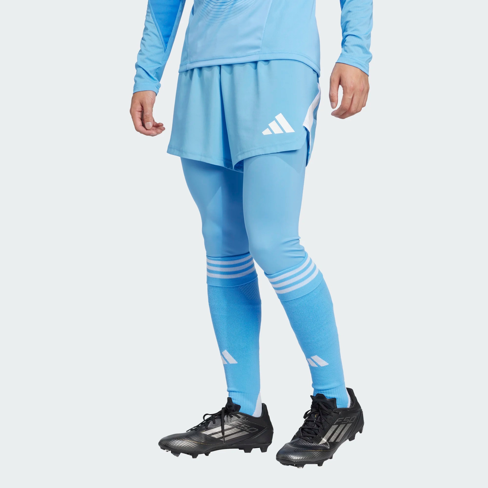 ADIDAS TIRO25 PRO GK TIGHT BLUE BURST ADIDAS TIRO25 PRO GK TIGHT SHOCK RED